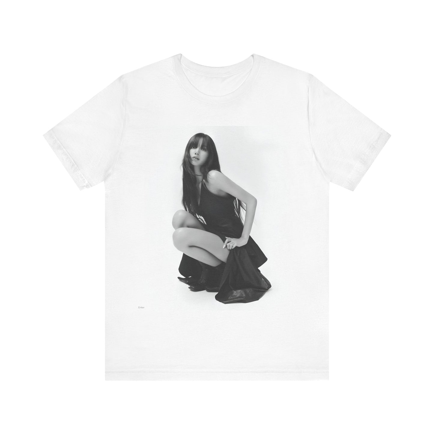 A black graphic t-shirt featuring a graphic related to Lisa's 'Money' song era.