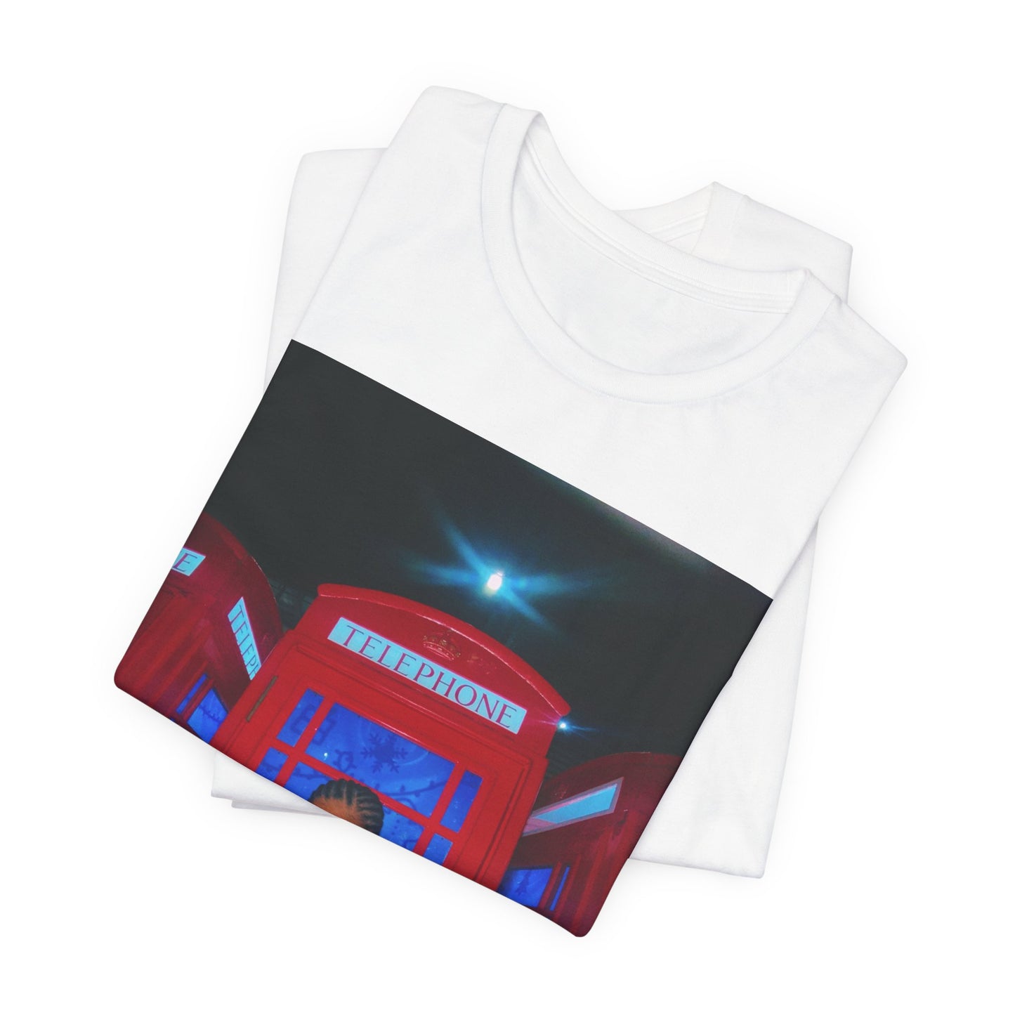 A black graphic t-shirt featuring a rhythmic dance pop graphic of Tyla.