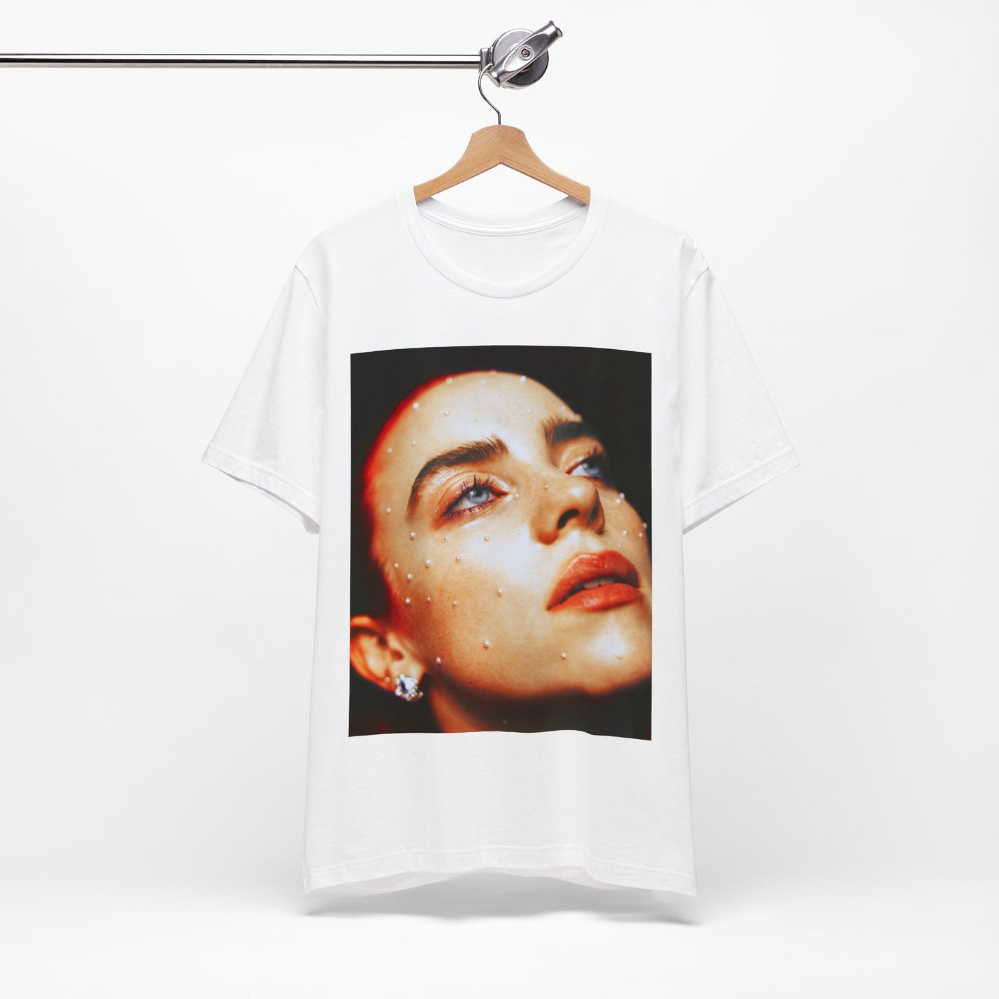 A collage-style graphic t-shirt representing Billie Eilish as a multifaceted icon for Gen-Z.