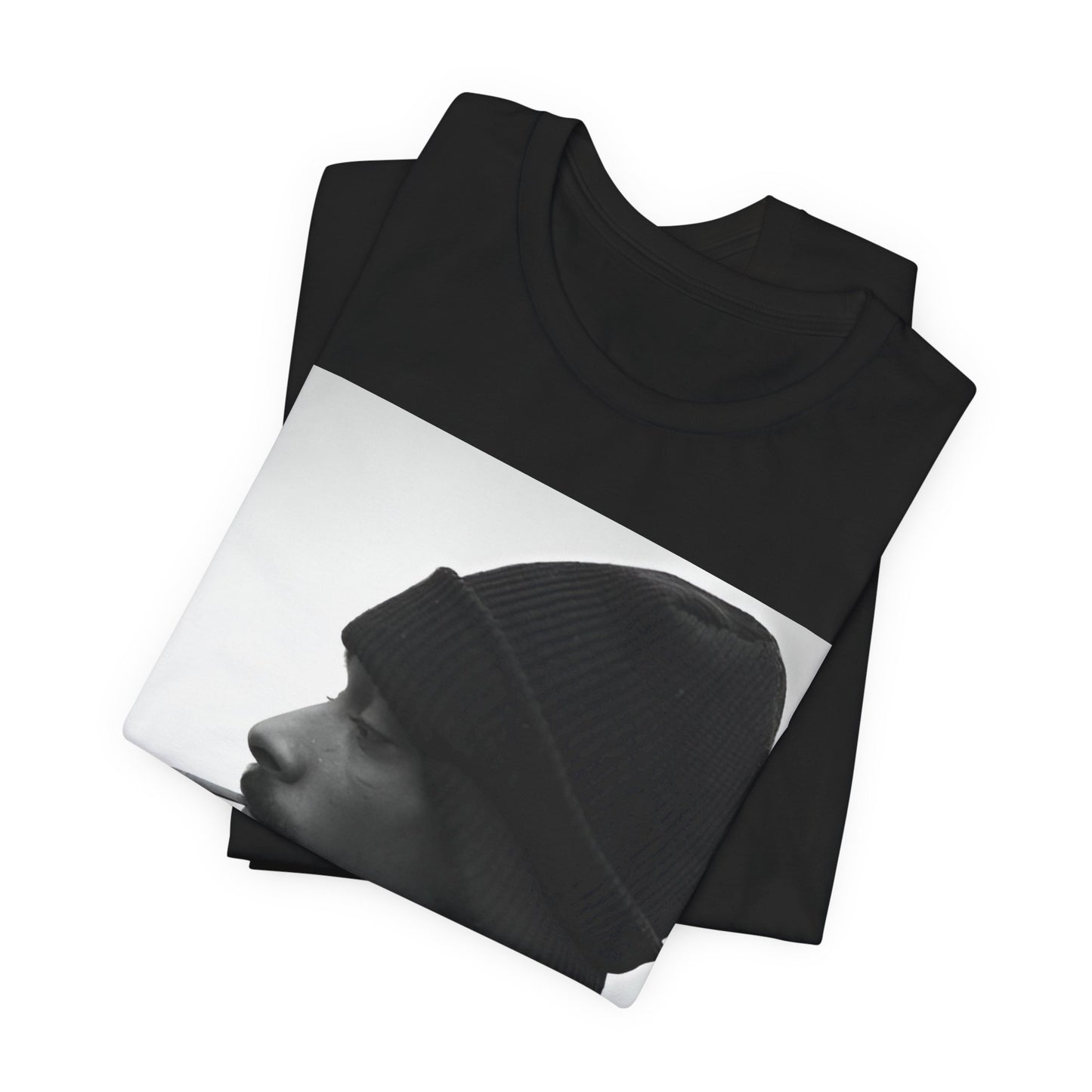 A black graphic t-shirt featuring a graphic of Snoop Dogg designed for everyday West Coast style.