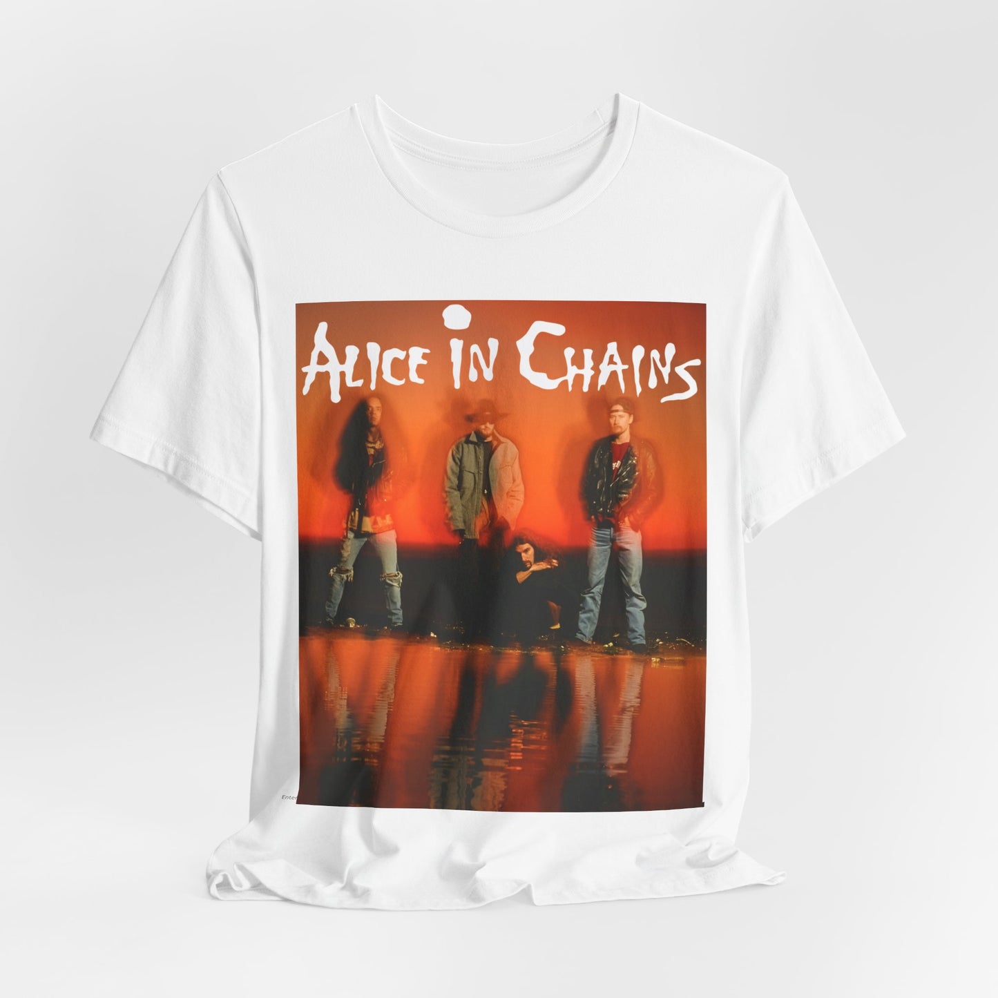 A black graphic t-shirt featuring the album cover art for Alice In Chains' 1992 album 'Dirt', with its distinctive dark aesthetic.