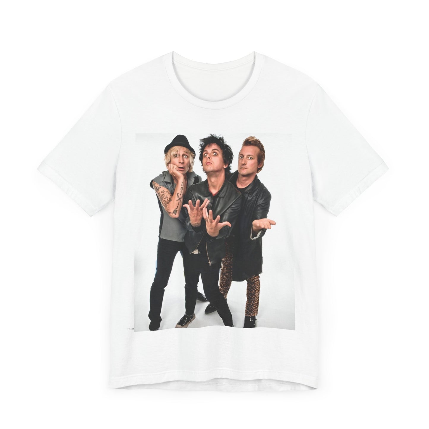 A black graphic t-shirt featuring a retro graphic related to Green Day's 'Dookie' album era.