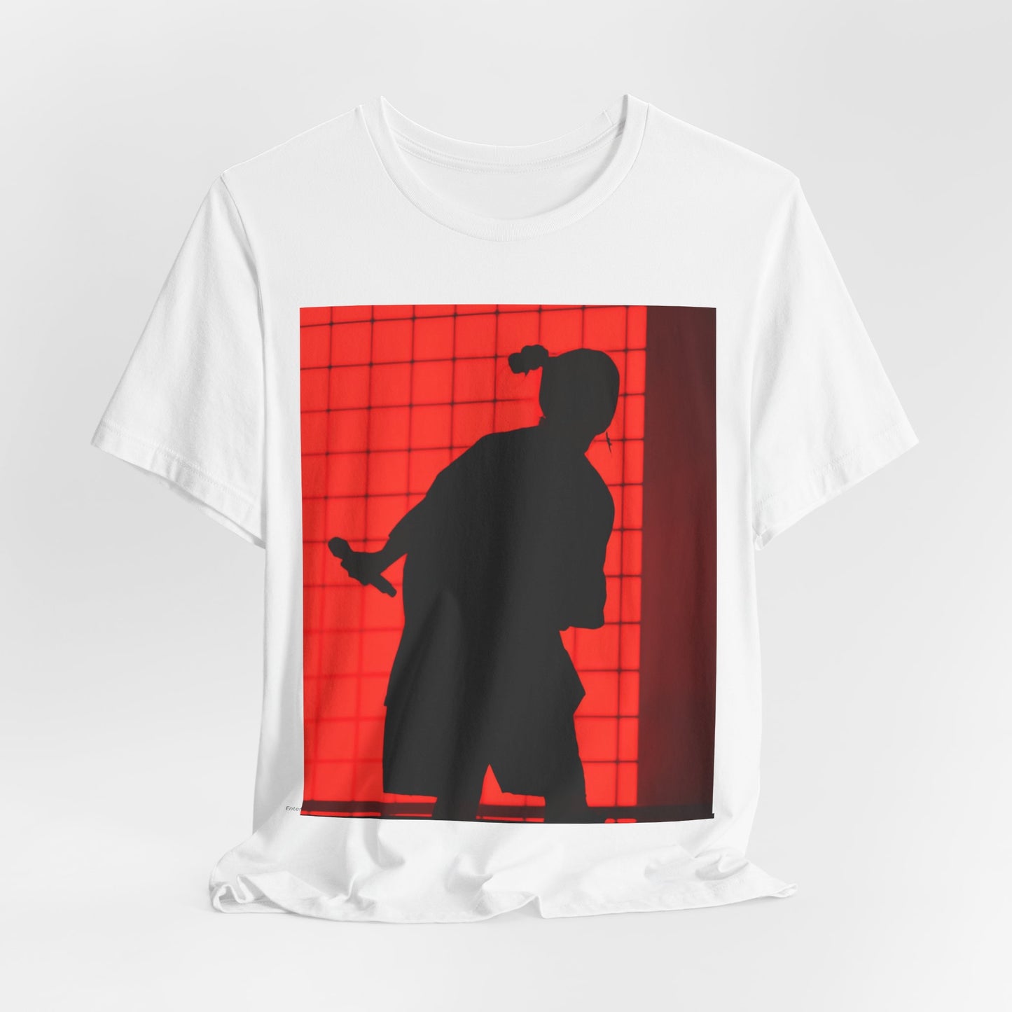 A gothic, horror-inspired graphic t-shirt featuring a dark and moody design related to Billie Eilish.