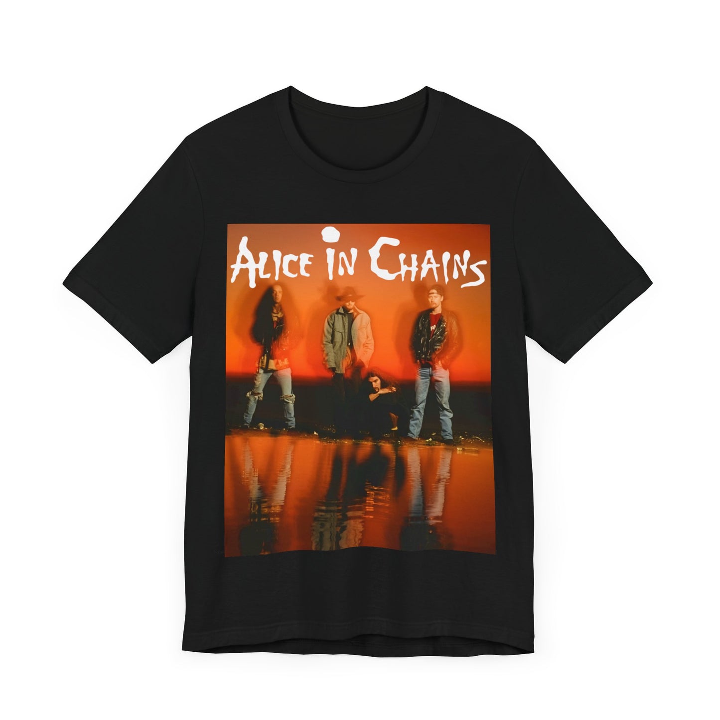 A black graphic t-shirt featuring the album cover art for Alice In Chains' 1992 album 'Dirt', with its distinctive dark aesthetic.
