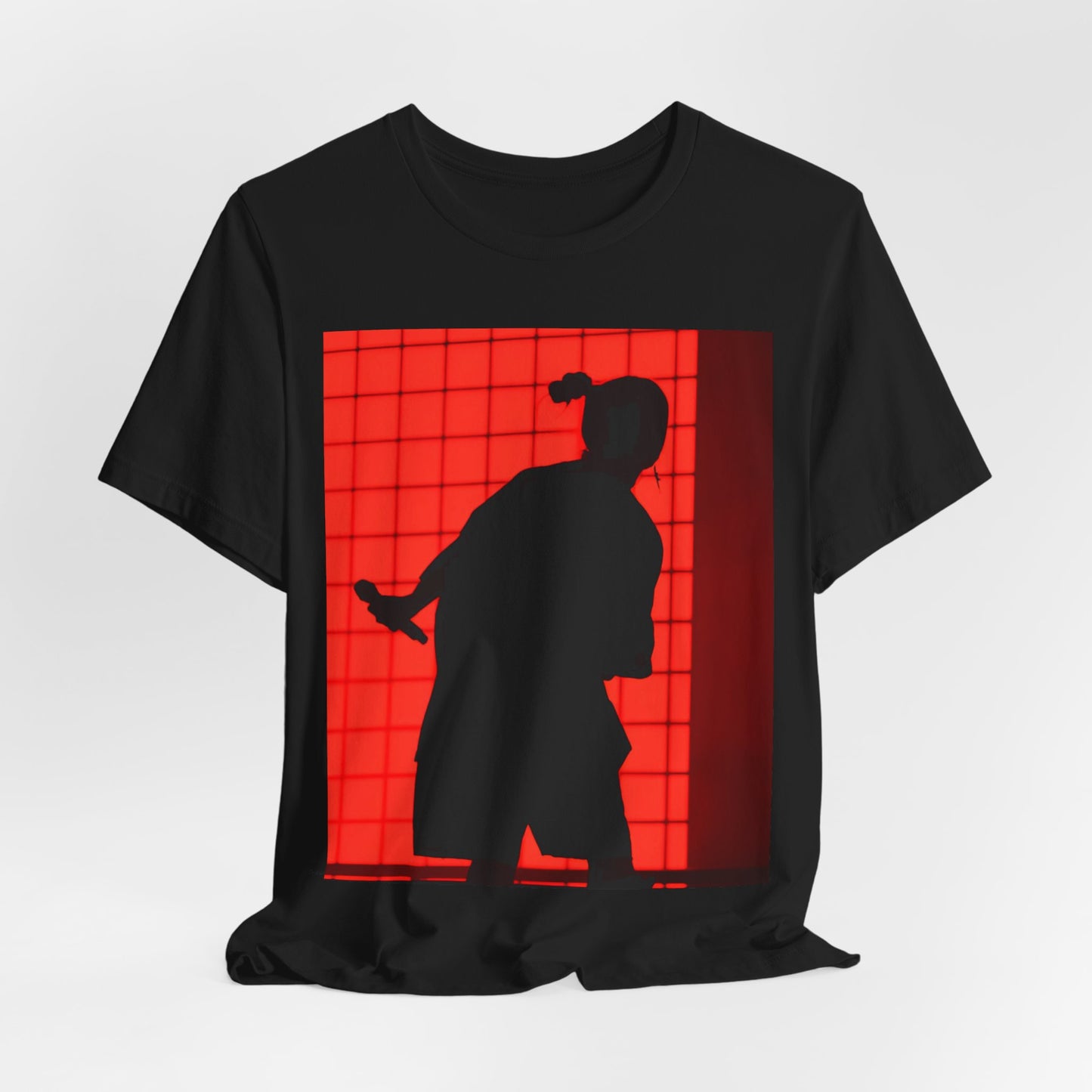 A gothic, horror-inspired graphic t-shirt featuring a dark and moody design related to Billie Eilish.