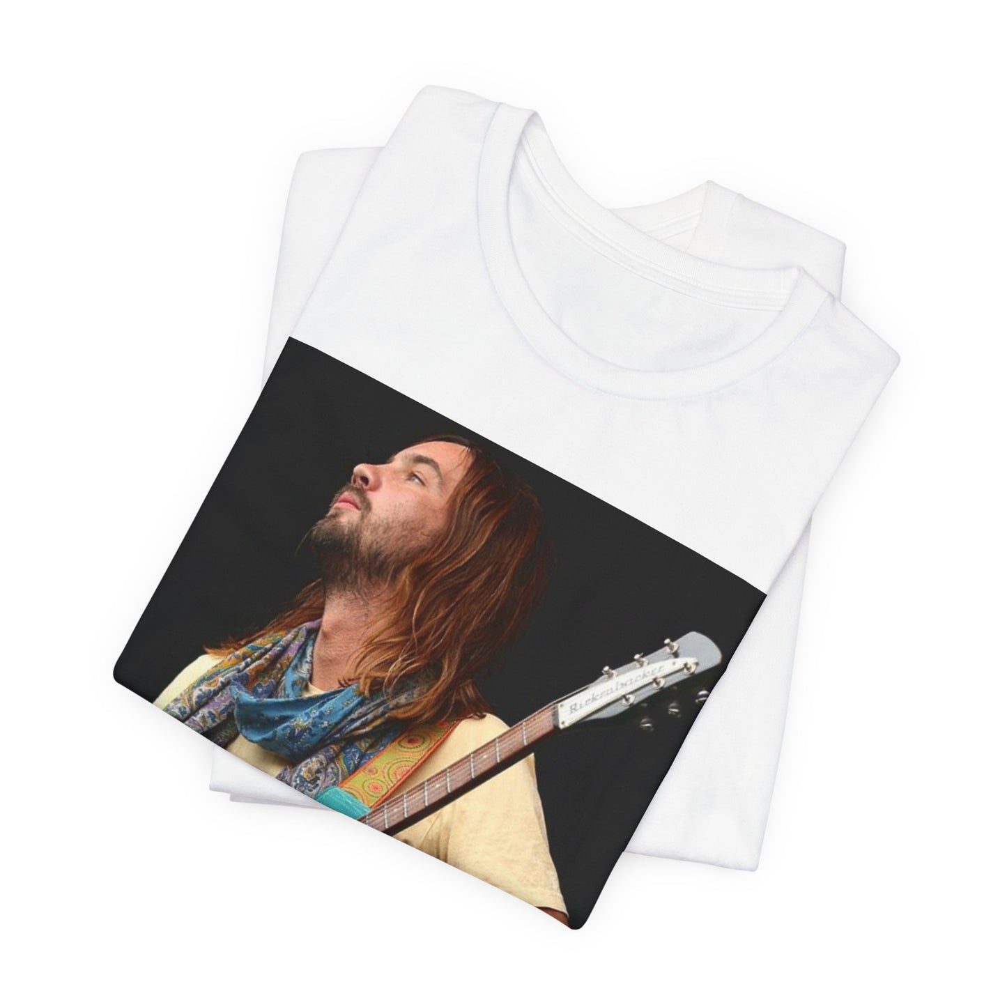 A black graphic t-shirt featuring a vintage indie rock graphic of Tame Impala.