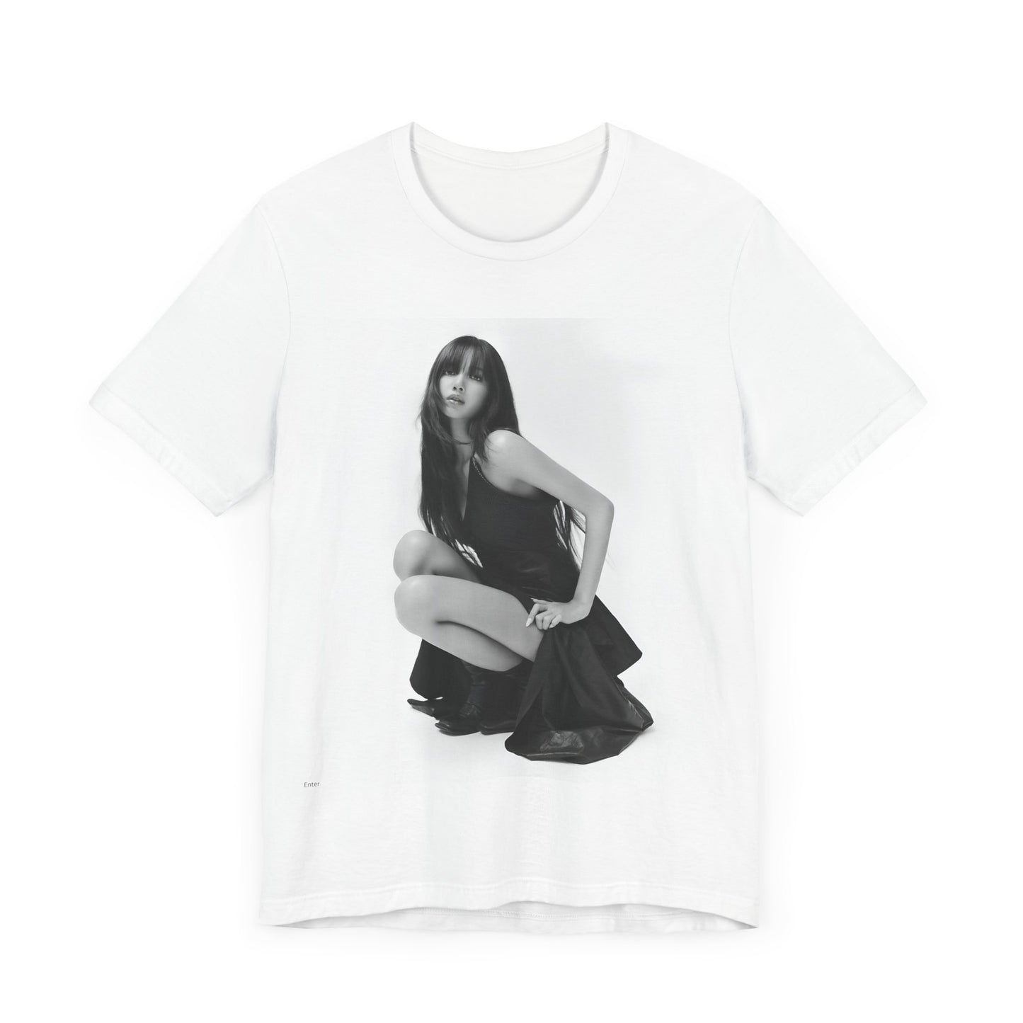 A black graphic t-shirt featuring a graphic related to Lisa's 'Money' song era.