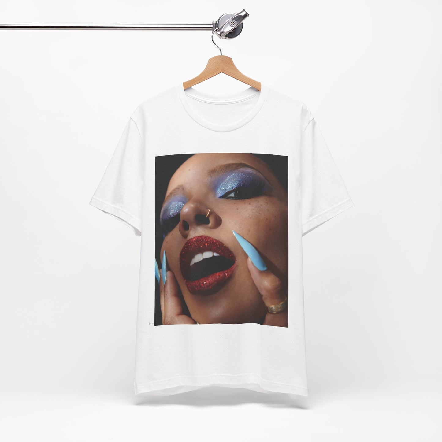 A black graphic t-shirt featuring a graphic related to Tinashe's '2 On' song or era.