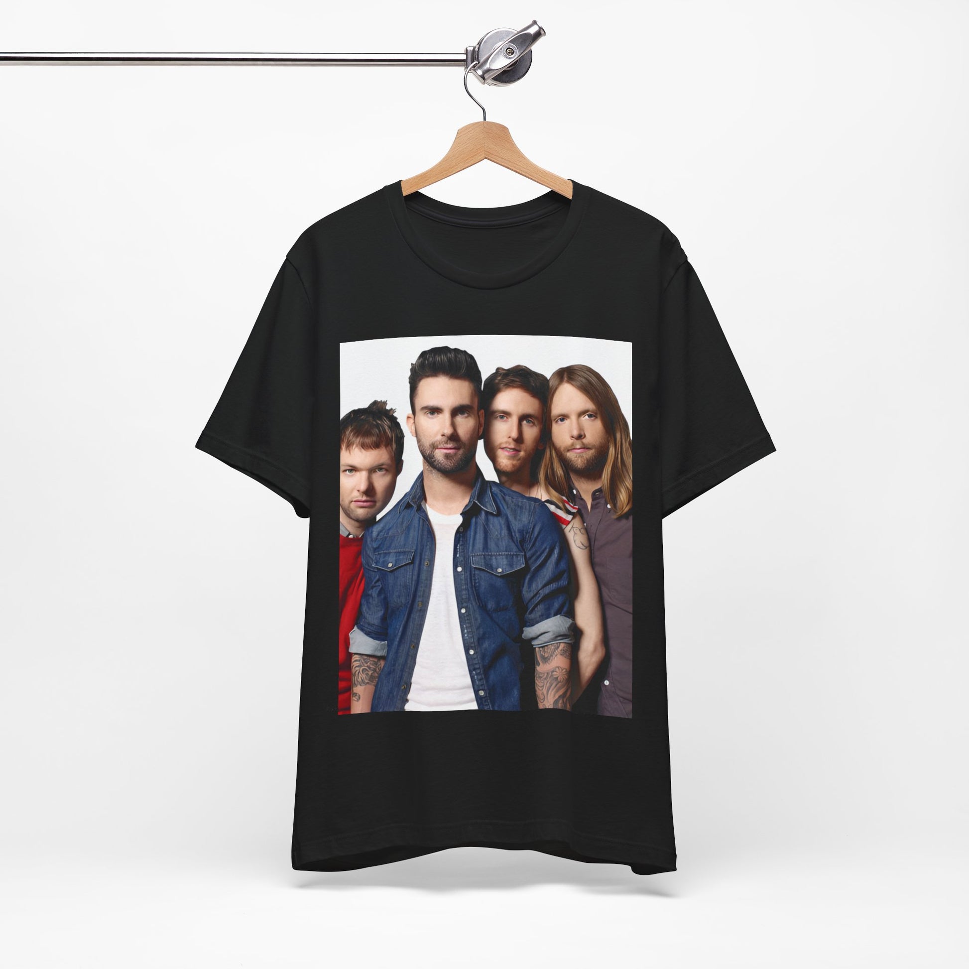 A graphic t-shirt inspired by the relaxed, soulful Maroon 5 song "Sunday Morning."