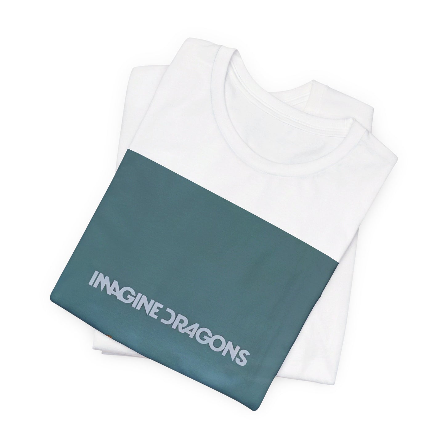 A black graphic t-shirt featuring an artistic or aesthetic graphic of Imagine Dragons.