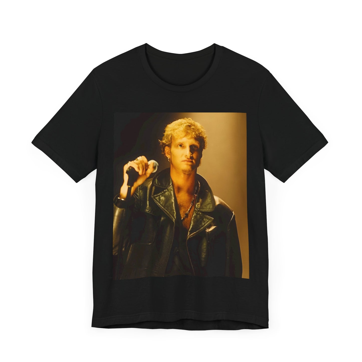 A black graphic t-shirt featuring a vintage 90s grunge-style graphic for Alice In Chains, possibly with band members or stylized elements.