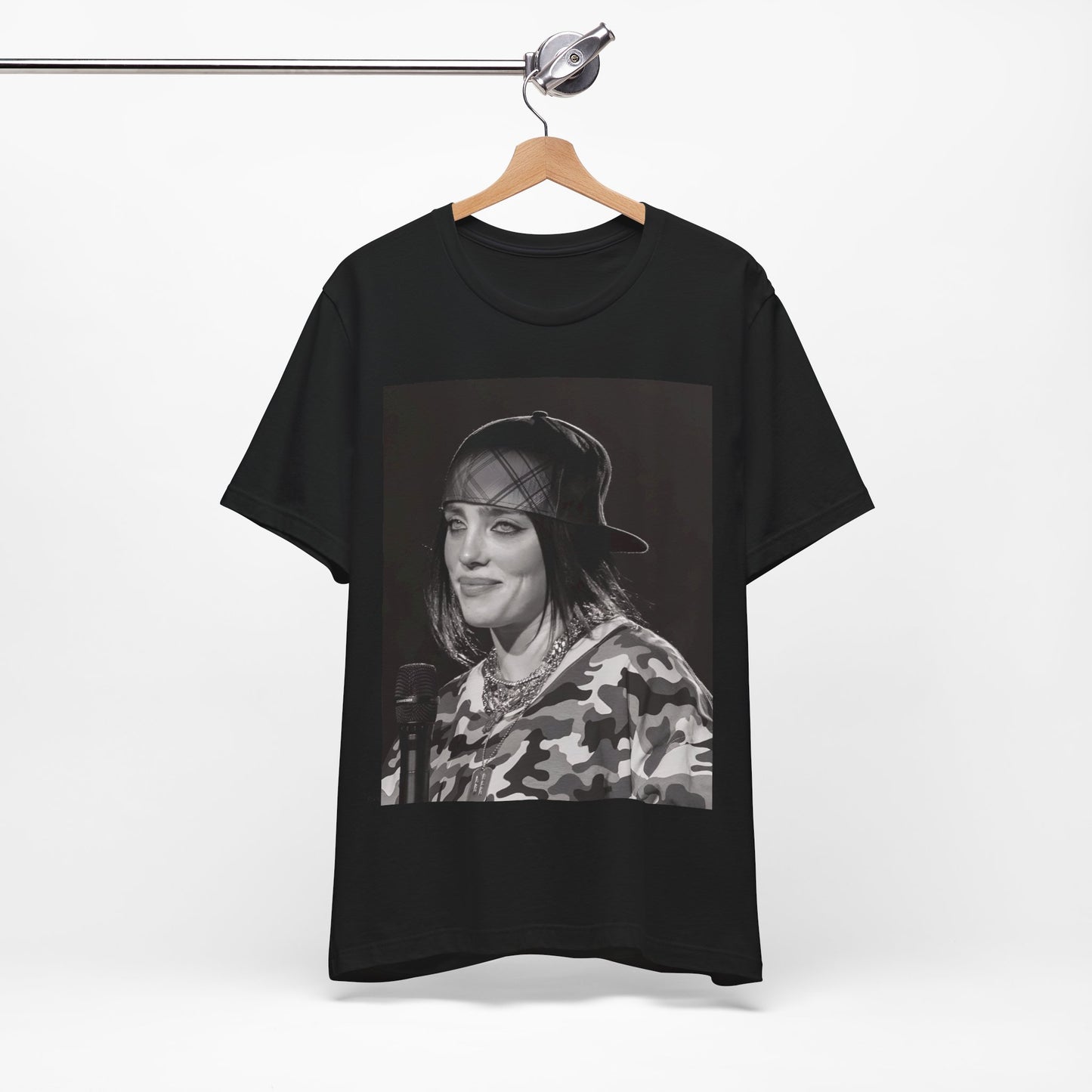 An artistic graphic t-shirt inspired by the dark, horror themes of the Billie Eilish song 'Bury a Friend.'