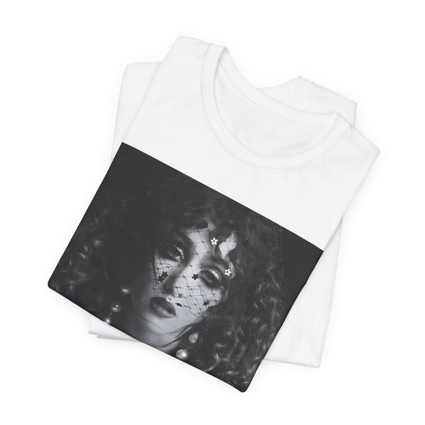 A black graphic t-shirt featuring a graphic related to Chappell Roan's 'Hot to Go' era tour.