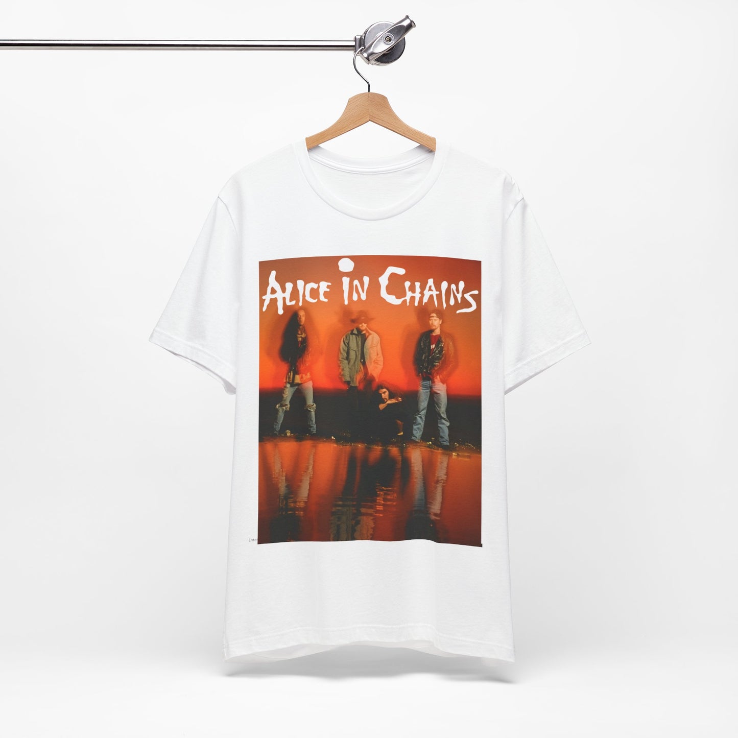 A black graphic t-shirt featuring the album cover art for Alice In Chains' 1992 album 'Dirt', with its distinctive dark aesthetic.
