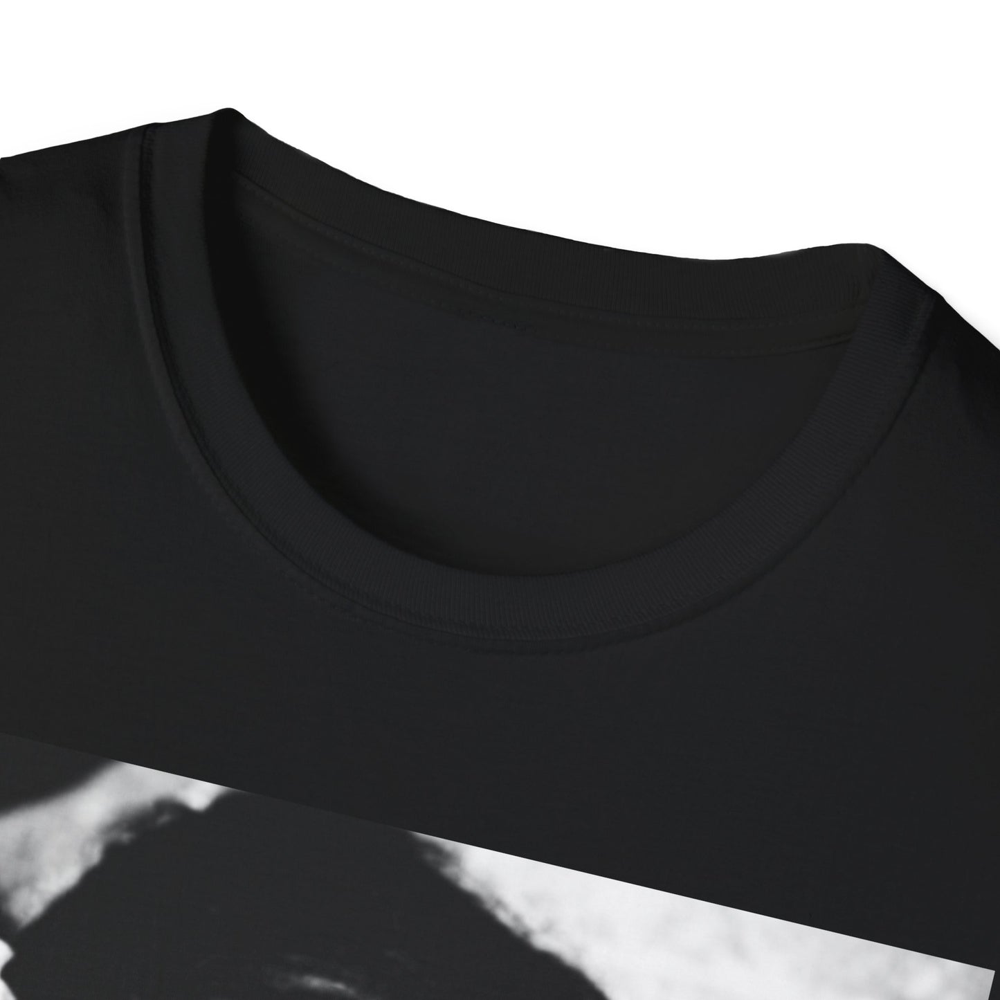 A black graphic t-shirt featuring a bold graphic of Amy Winehouse, possibly with text like "Bad Girl" or a rebellious pose.