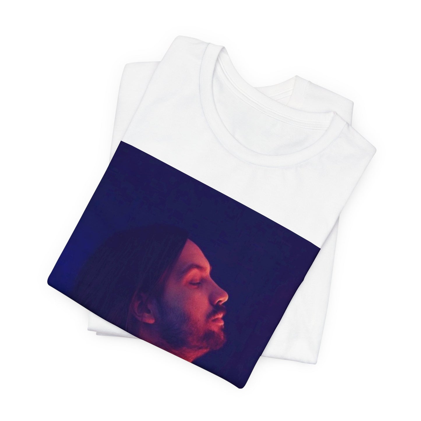A black graphic t-shirt featuring a retro indie alt-rock graphic of Tame Impala.