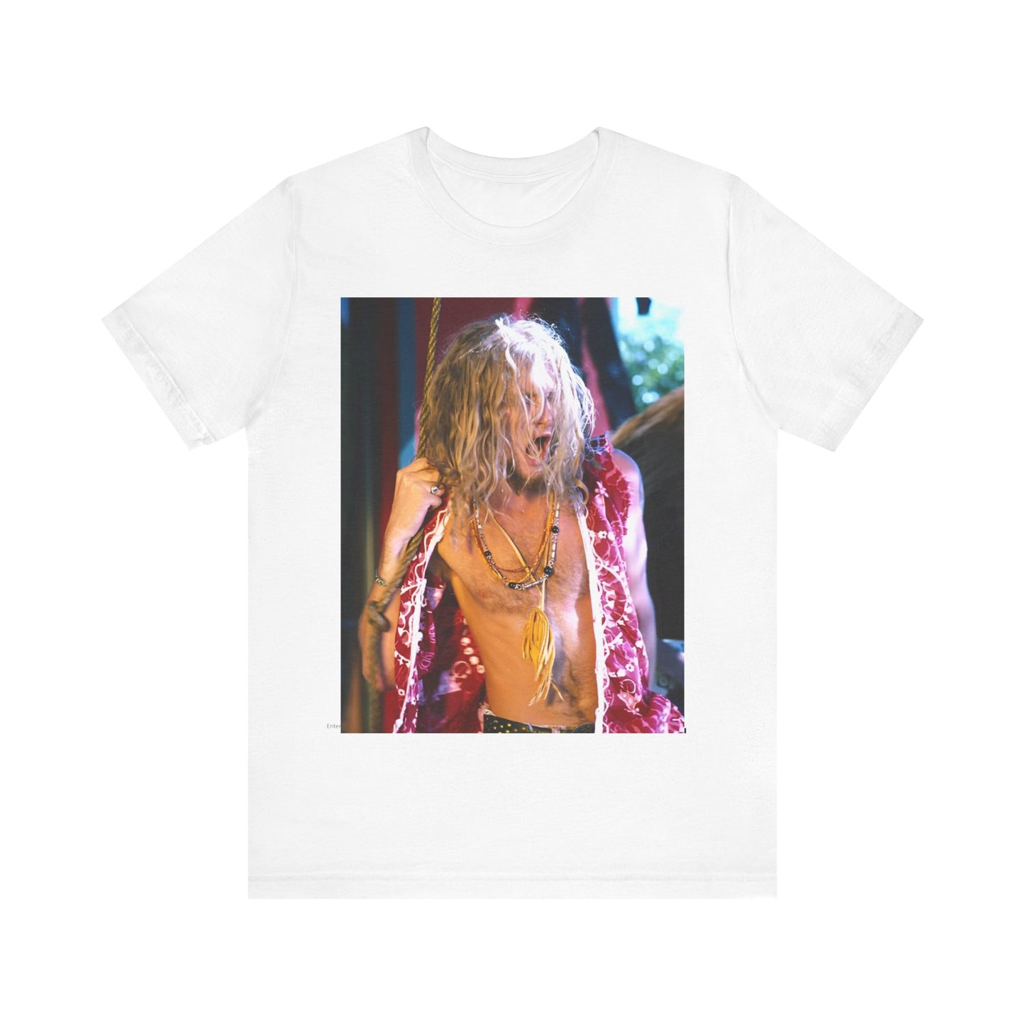 A black graphic t-shirt featuring a dynamic and 'wild' tour graphic of Alice In Chains from the 1990s, depicting chaotic live energy.