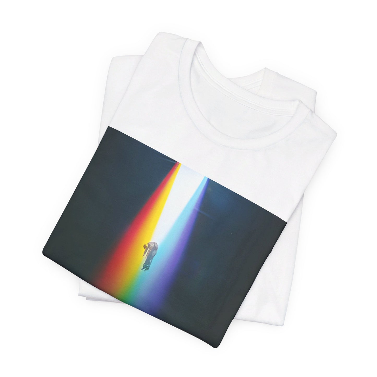 A black graphic t-shirt featuring a graphic related to Imagine Dragons' 'Evolve' album.