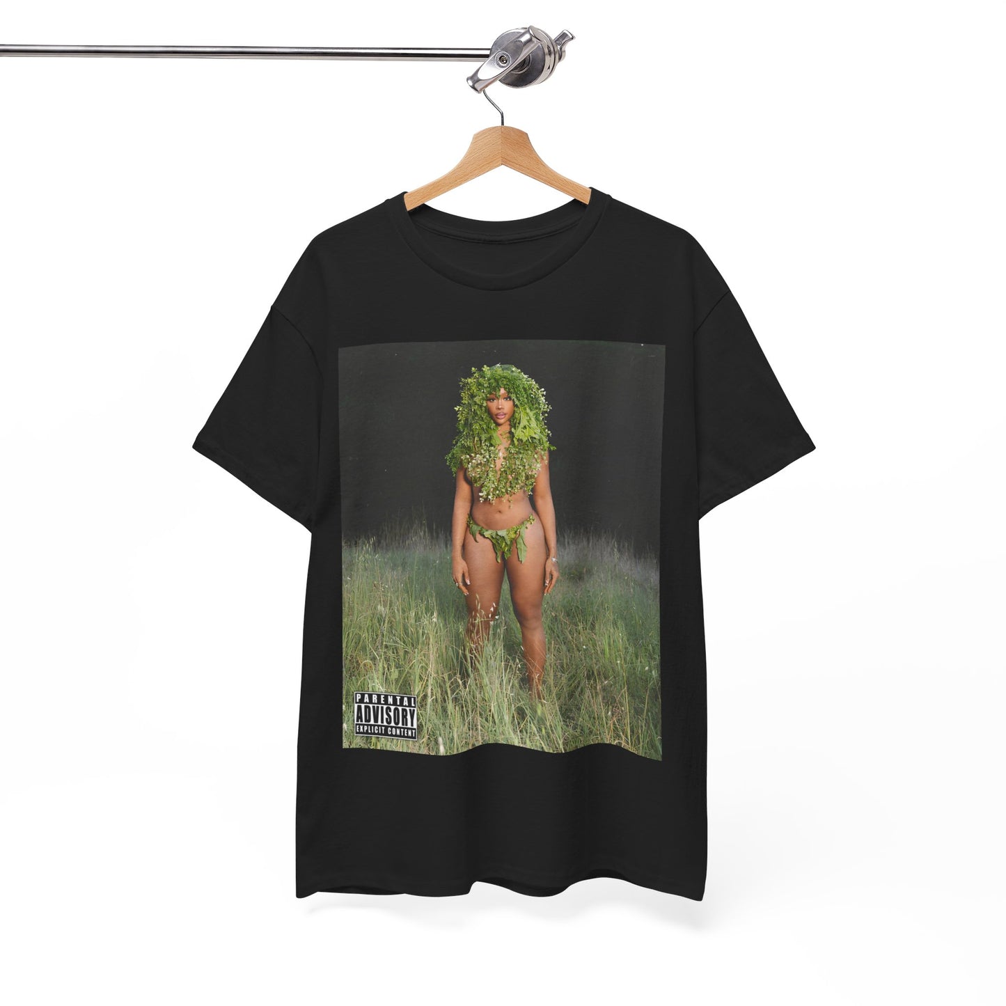 A black graphic t-shirt featuring a graphic related to SZA's 'LANA' album.