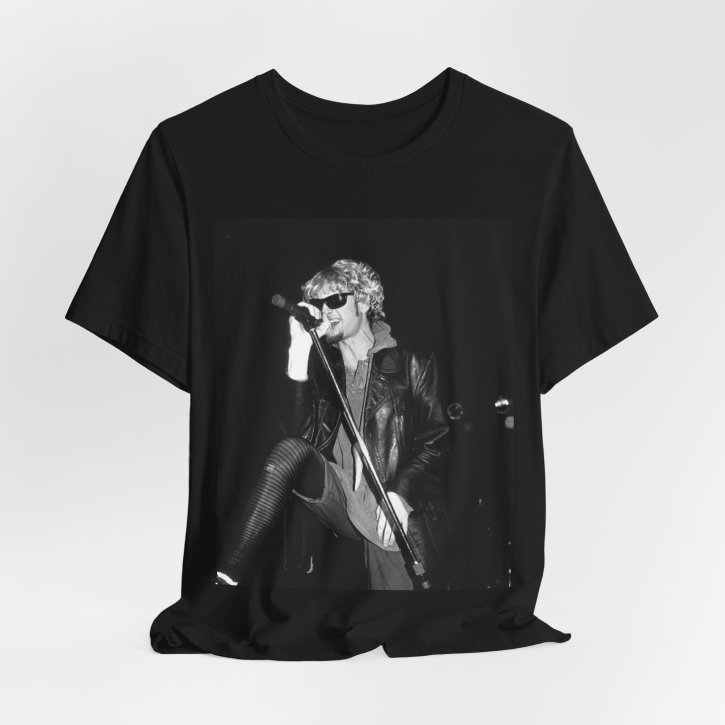 A black graphic t-shirt featuring a concert graphic for Alice In Chains' 1993 Brazil show, with band imagery and tour details.