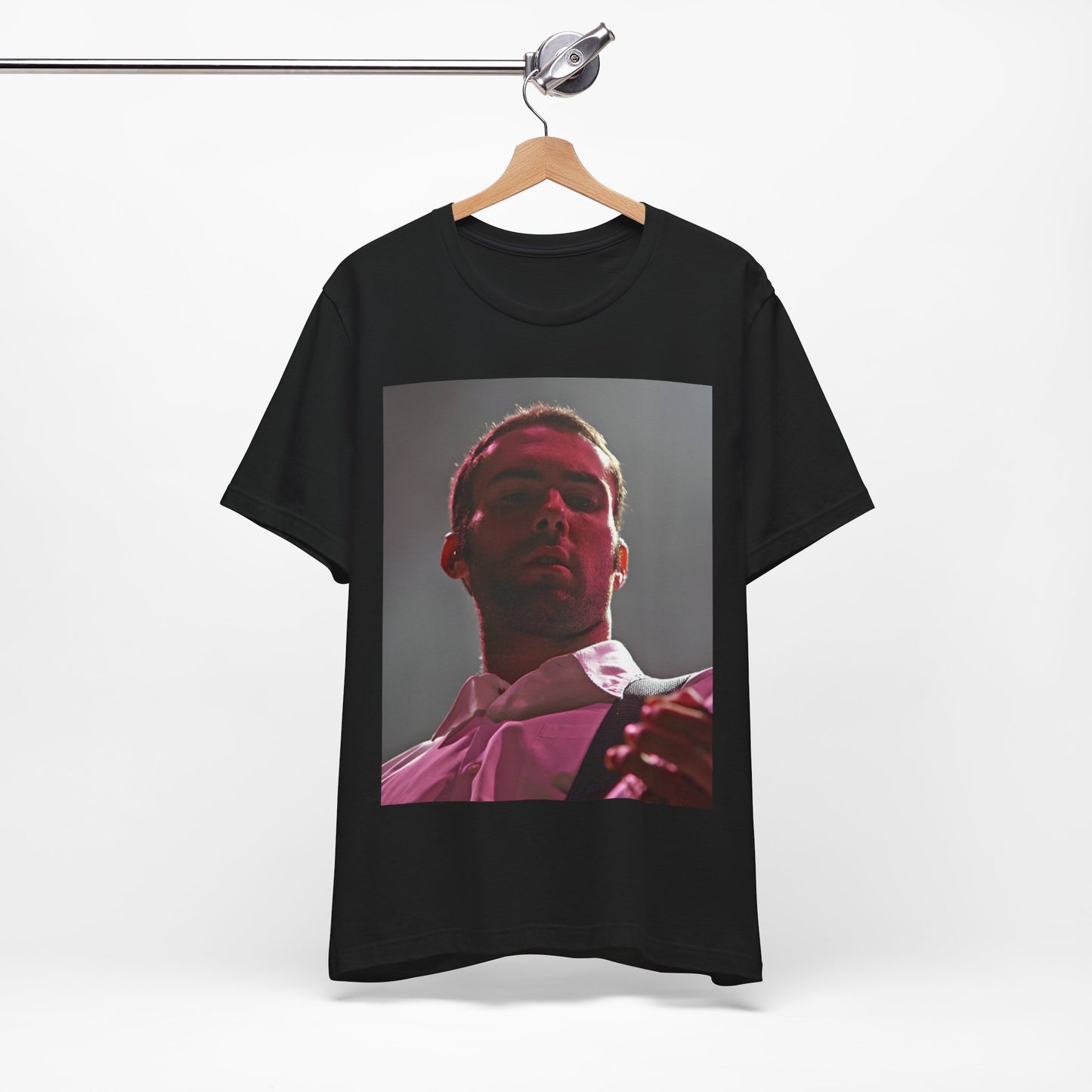 A graphic design inspired by the cover art and color palette of Maroon 5's debut album, "Songs About Jane," on a t-shirt.