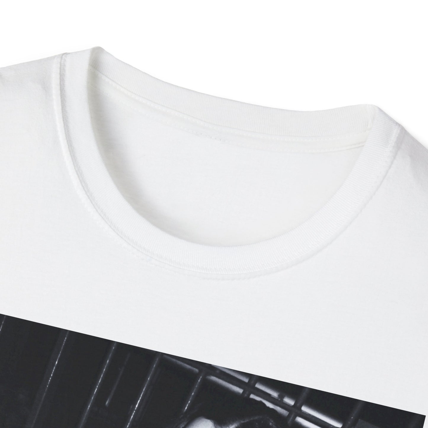 A black graphic t-shirt featuring a graphic related to Charli XCX's 'Brat' album.