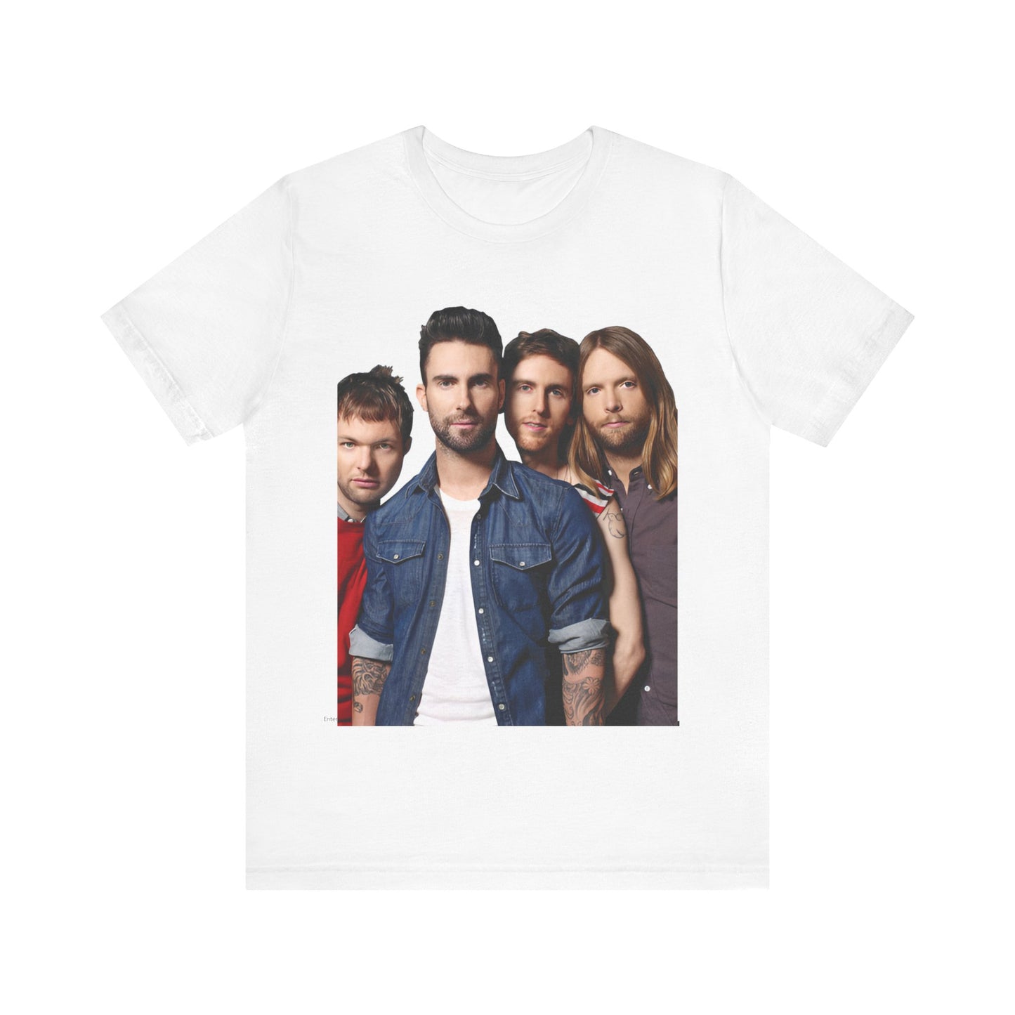 A graphic t-shirt inspired by the relaxed, soulful Maroon 5 song "Sunday Morning."