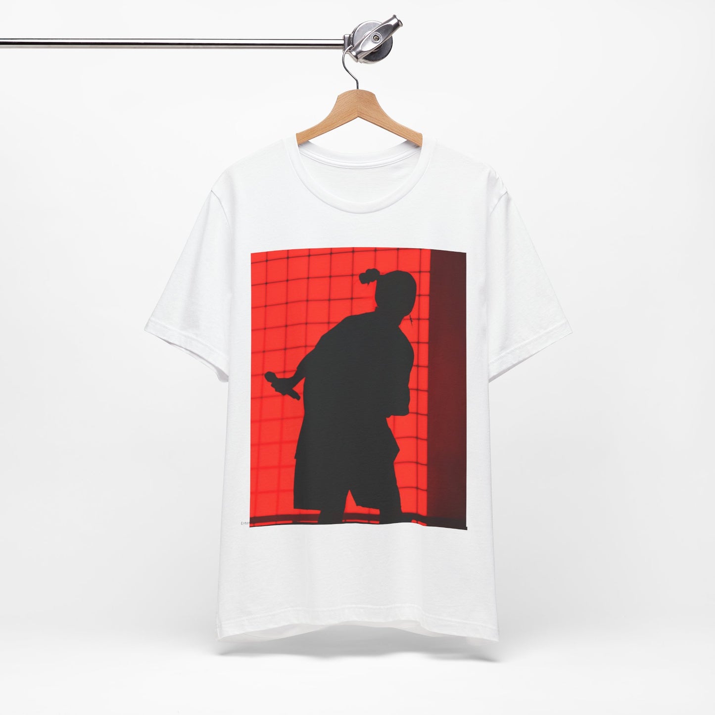A gothic, horror-inspired graphic t-shirt featuring a dark and moody design related to Billie Eilish.