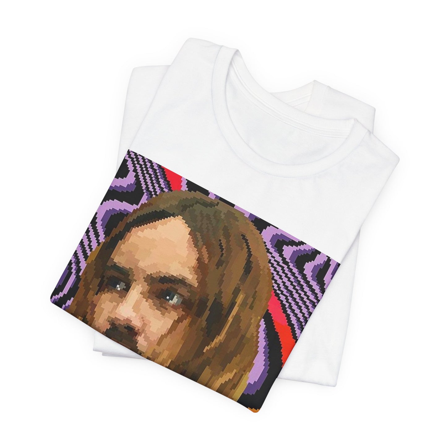 A black graphic t-shirt featuring a vintage graphic of Tame Impala with mind-bending visuals.