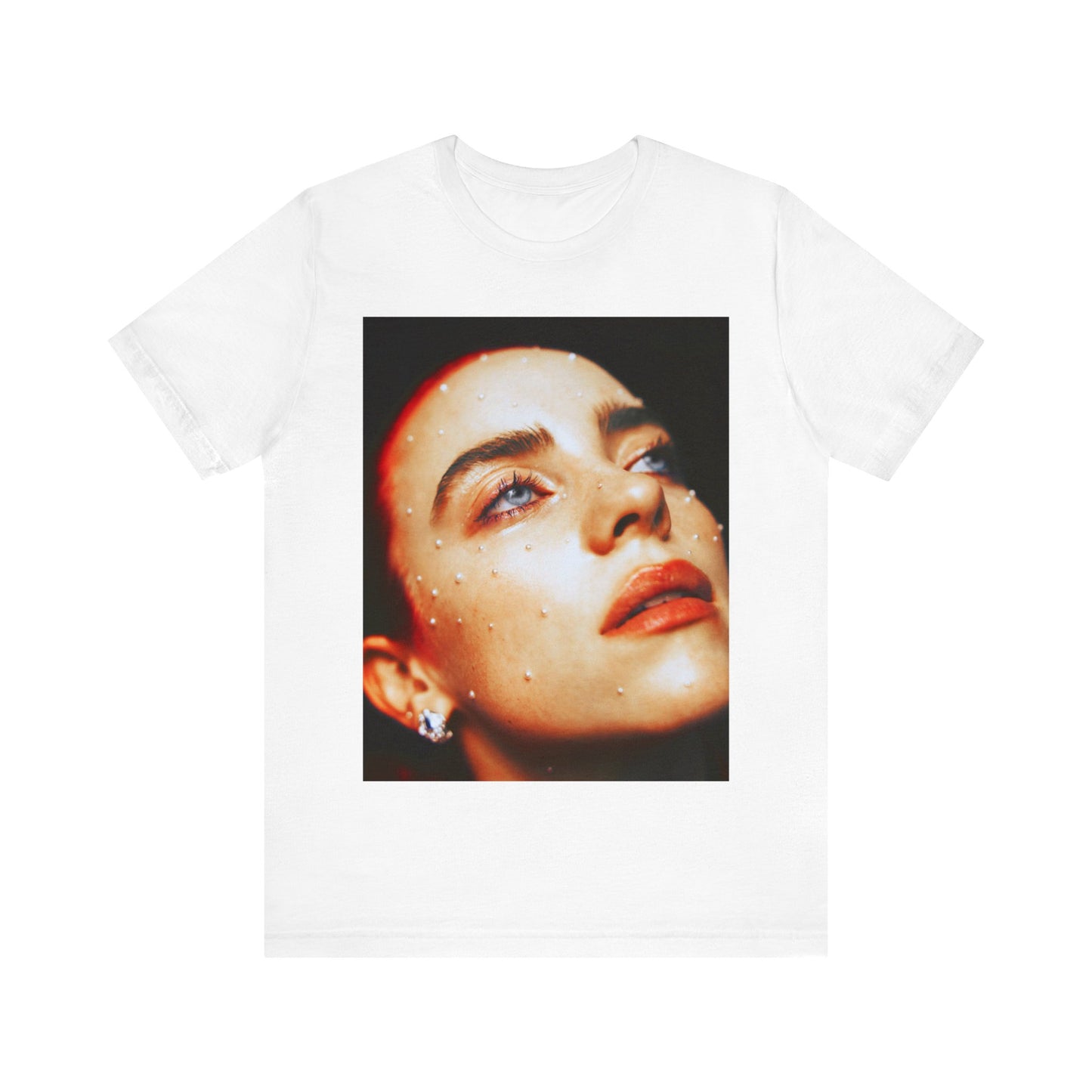 A collage-style graphic t-shirt representing Billie Eilish as a multifaceted icon for Gen-Z.