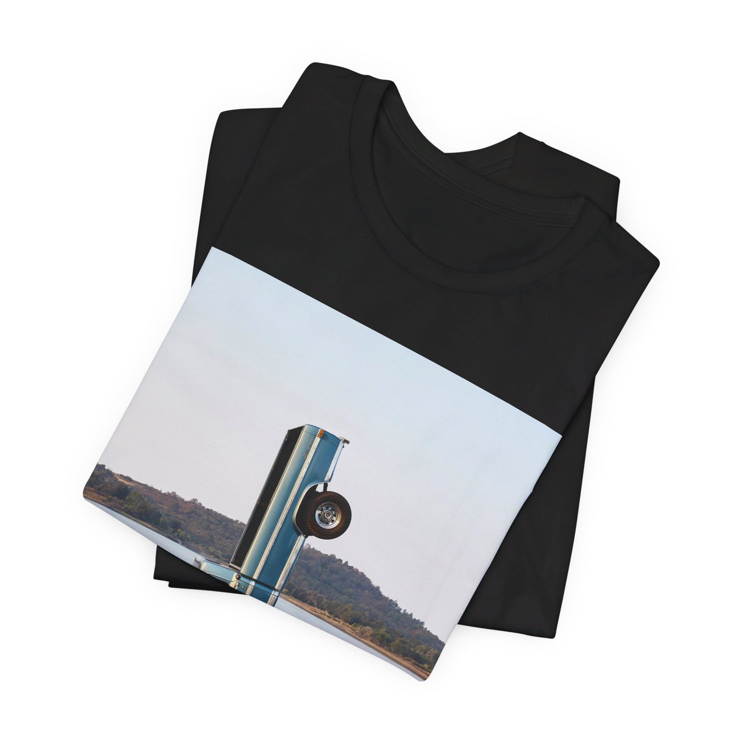 A black graphic t-shirt featuring a graphic related to Post Malone's 'F-1 Trillion' album.
