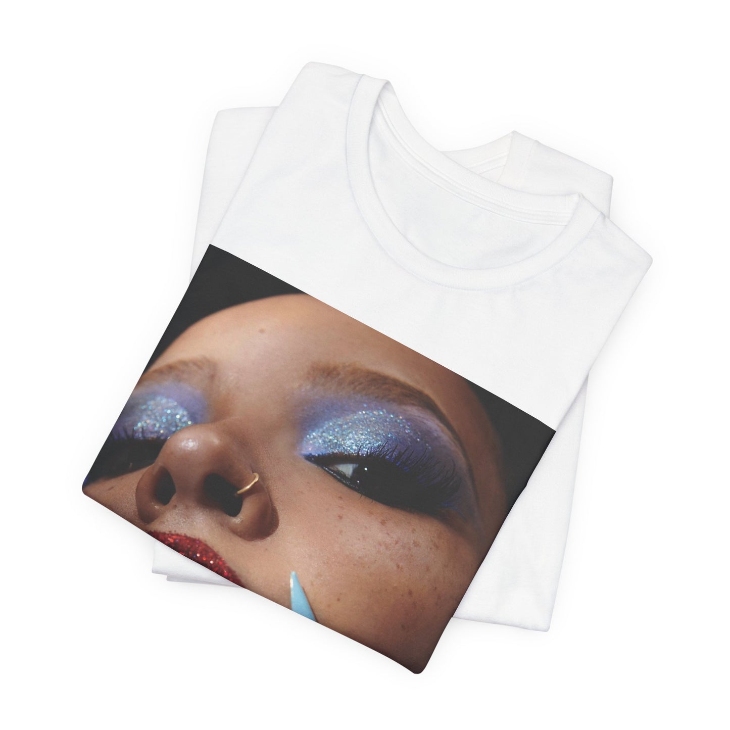A black graphic t-shirt featuring a graphic related to Tinashe's '2 On' song or era.