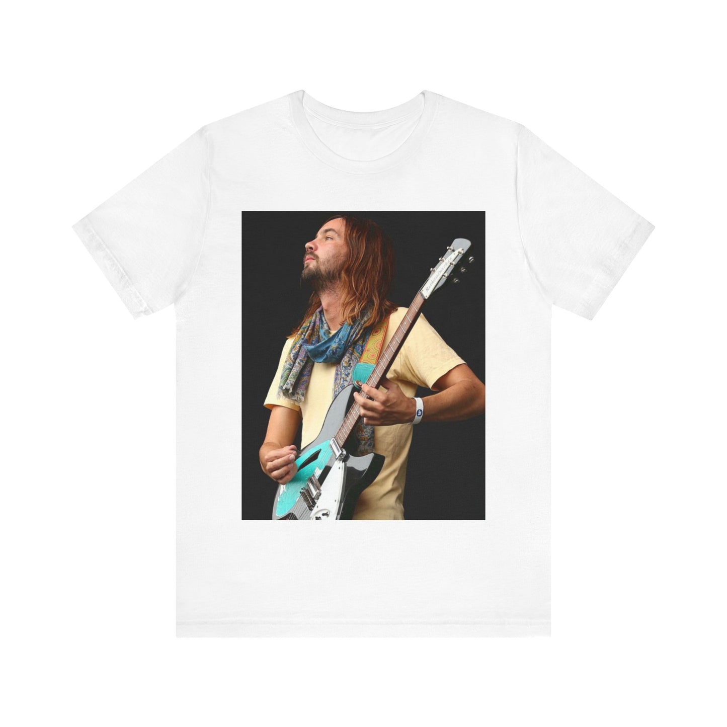 A black graphic t-shirt featuring a vintage indie rock graphic of Tame Impala.