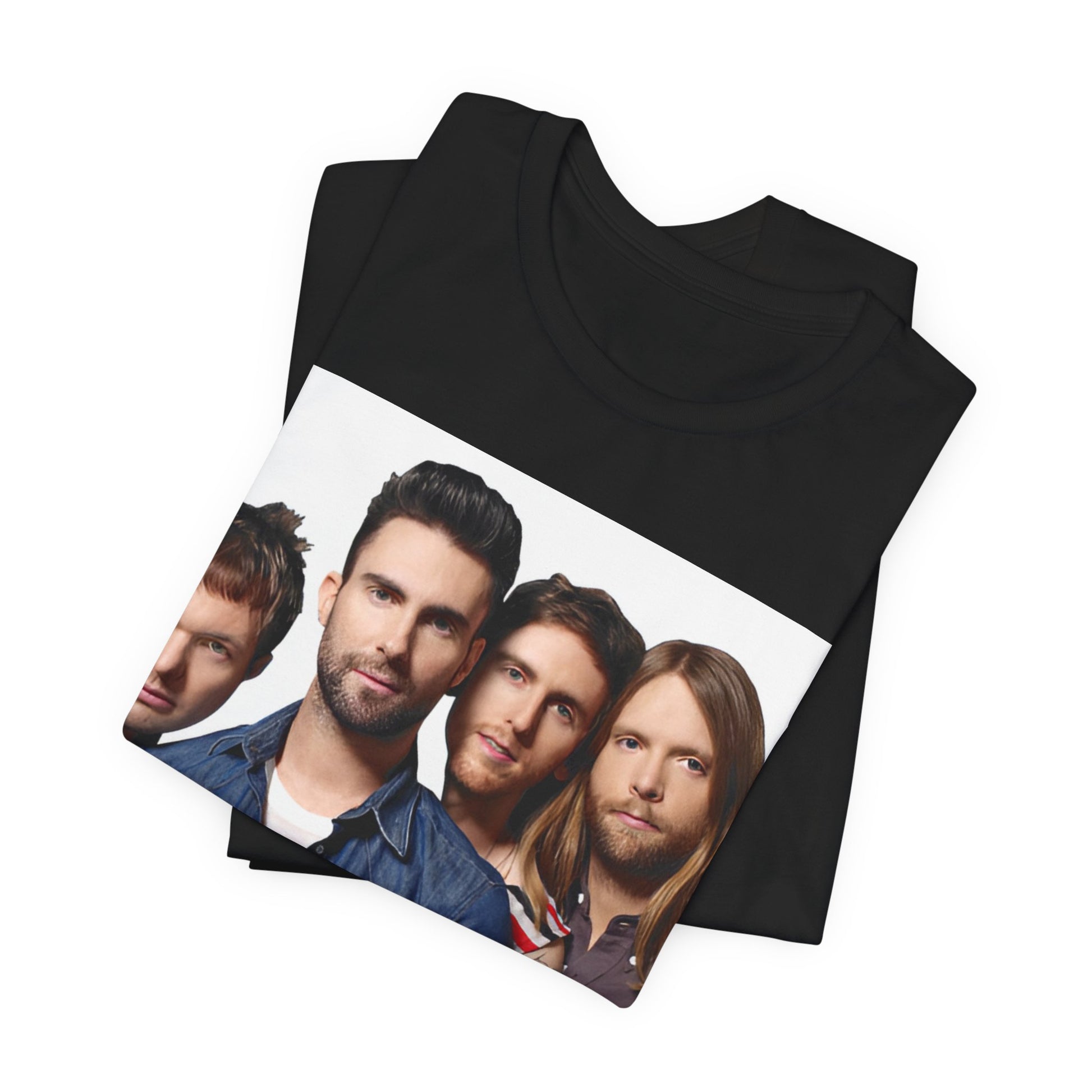 A graphic t-shirt inspired by the relaxed, soulful Maroon 5 song "Sunday Morning."