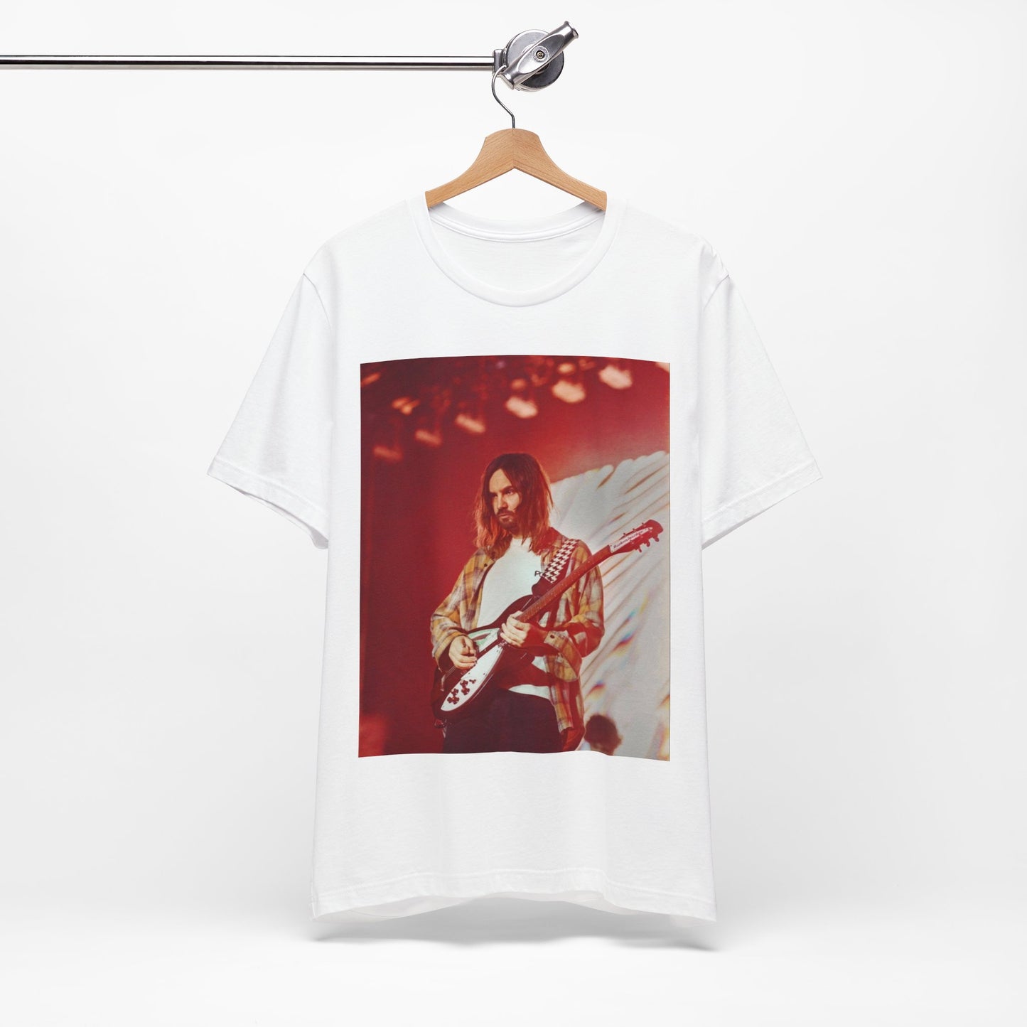 A black graphic t-shirt featuring a cool psychedelic journey graphic of Tame Impala.