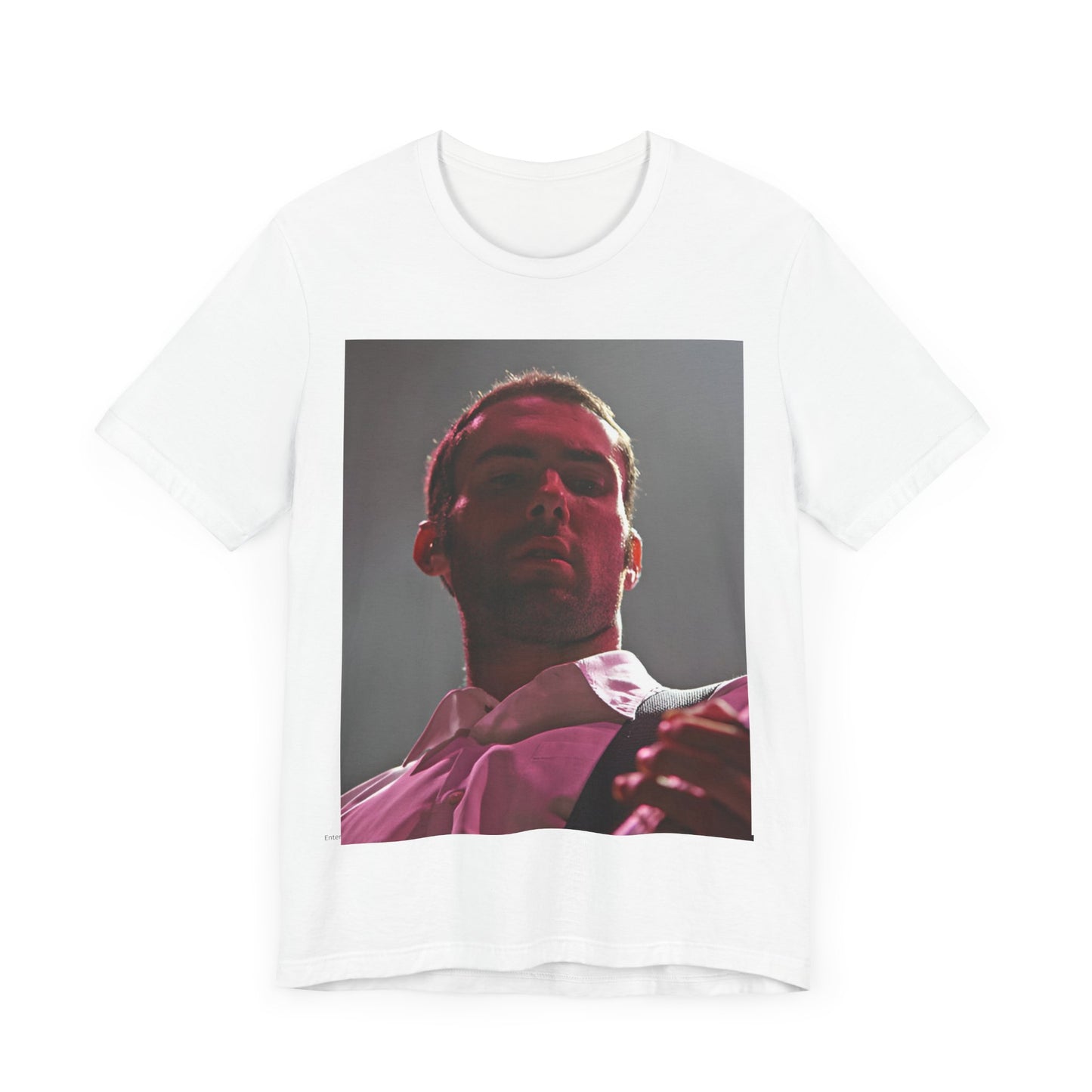 A graphic design inspired by the cover art and color palette of Maroon 5's debut album, "Songs About Jane," on a t-shirt.