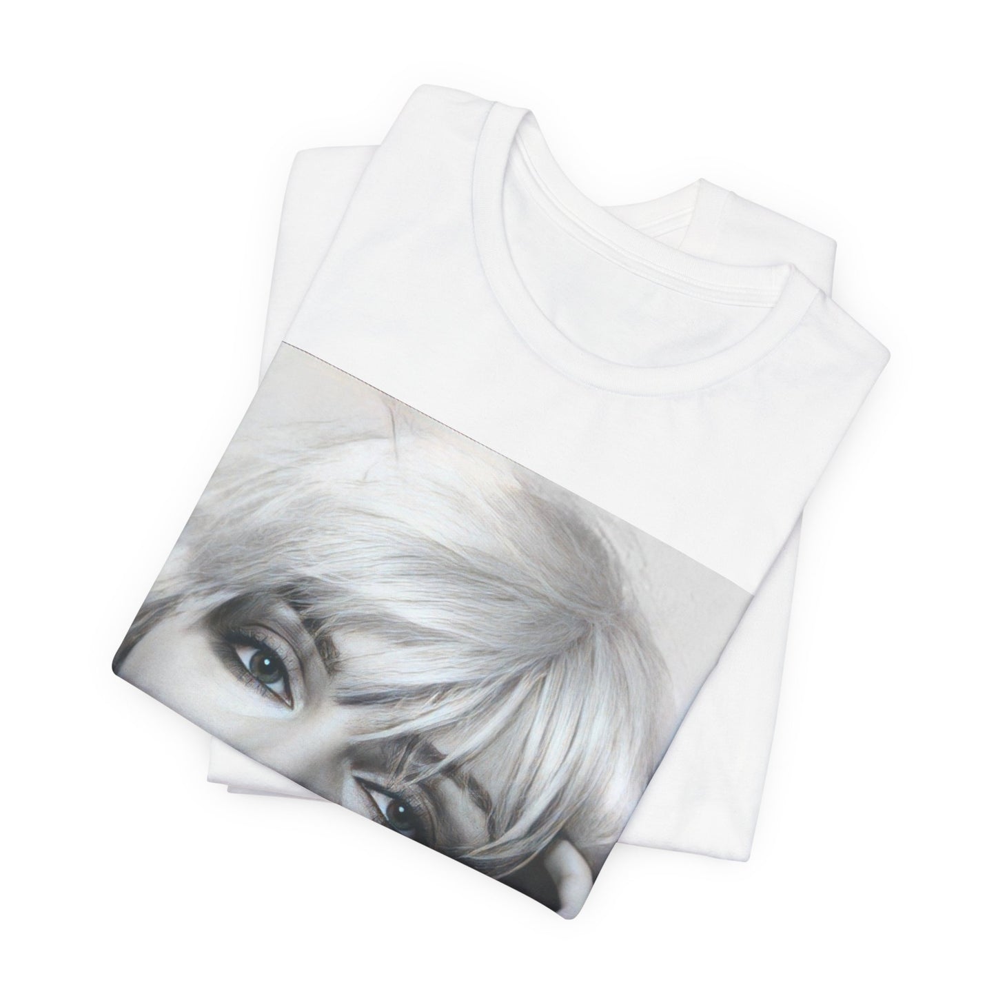 A black graphic t-shirt featuring an iconic black and white portrait photo of Debbie Harry from Blondie.