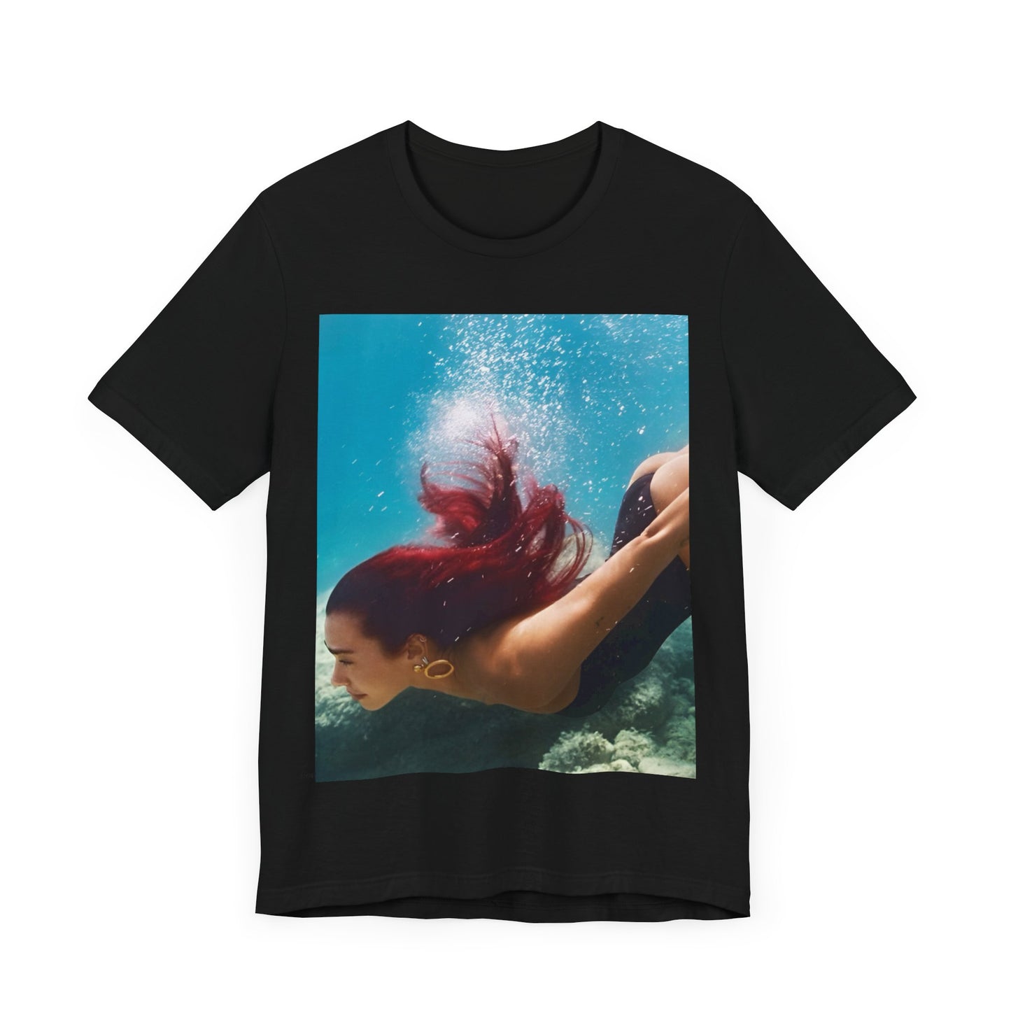 A black graphic t-shirt featuring a graphic related to Dua Lipa's 'Radical Optimism' album.