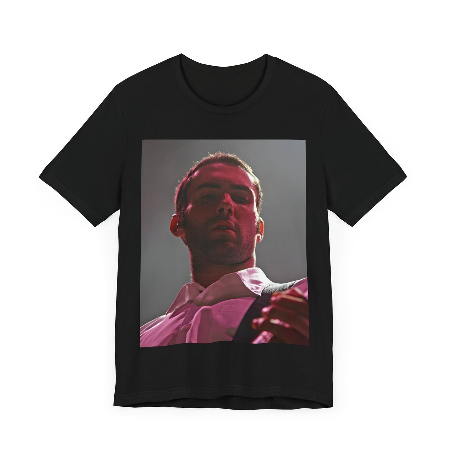 A graphic design inspired by the cover art and color palette of Maroon 5's debut album, "Songs About Jane," on a t-shirt.