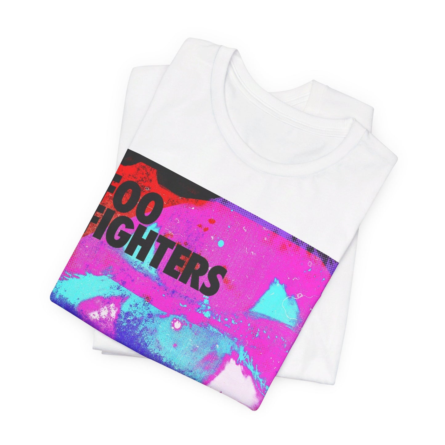 A black graphic t-shirt featuring a graphic related to Foo Fighters' 'Medicine at Midnight' album.