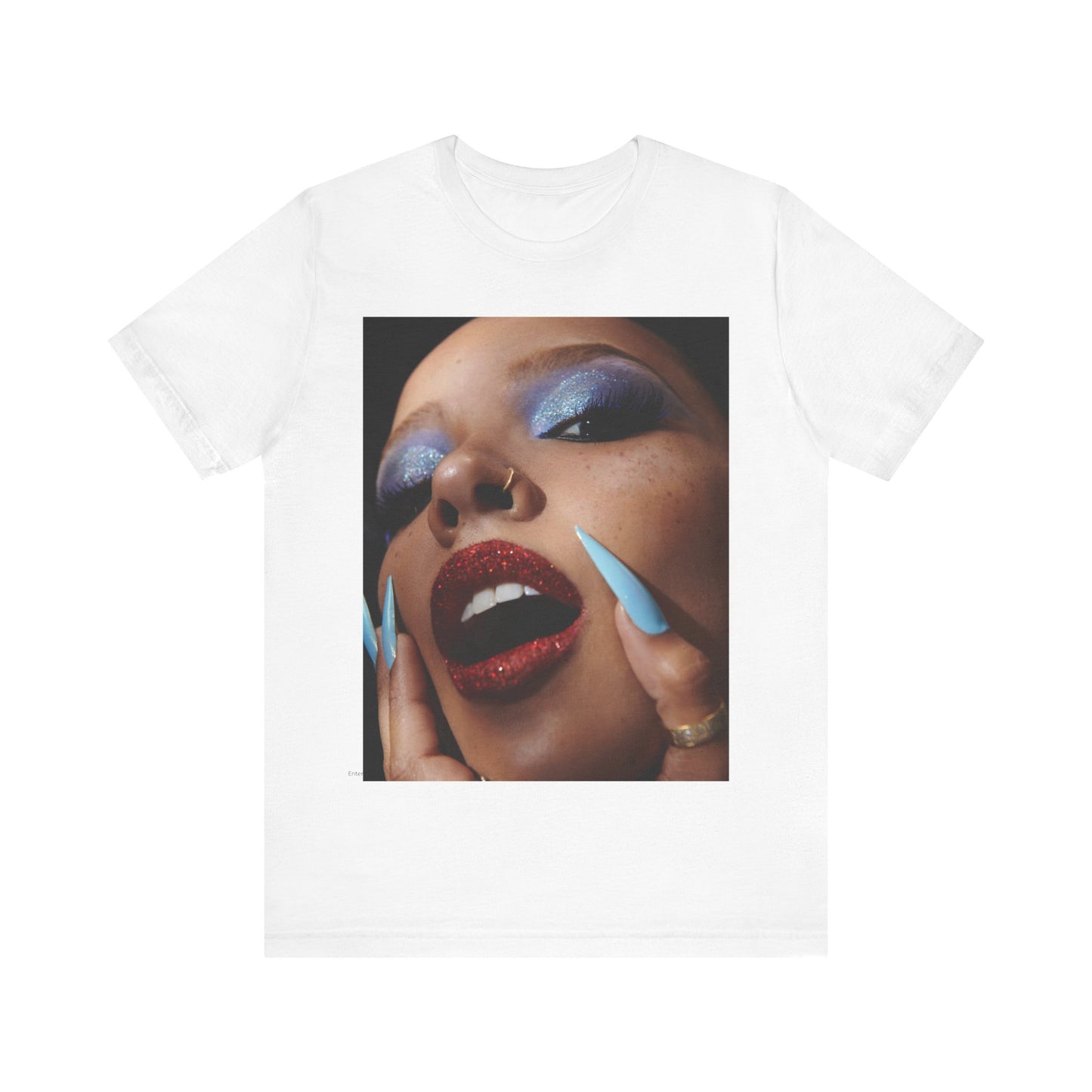 A black graphic t-shirt featuring a graphic related to Tinashe's '2 On' song or era.