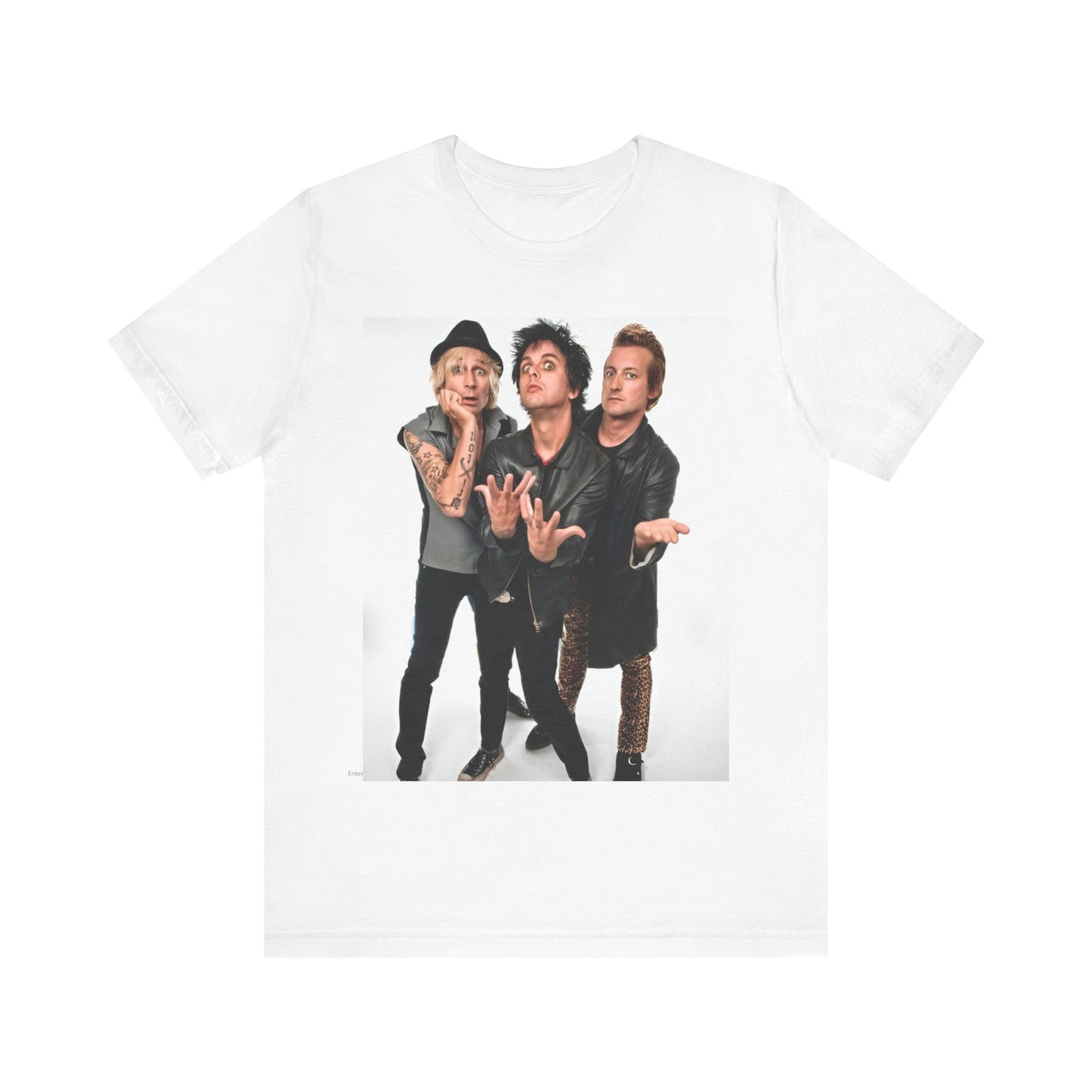 A black graphic t-shirt featuring a retro graphic related to Green Day's 'Dookie' album era.
