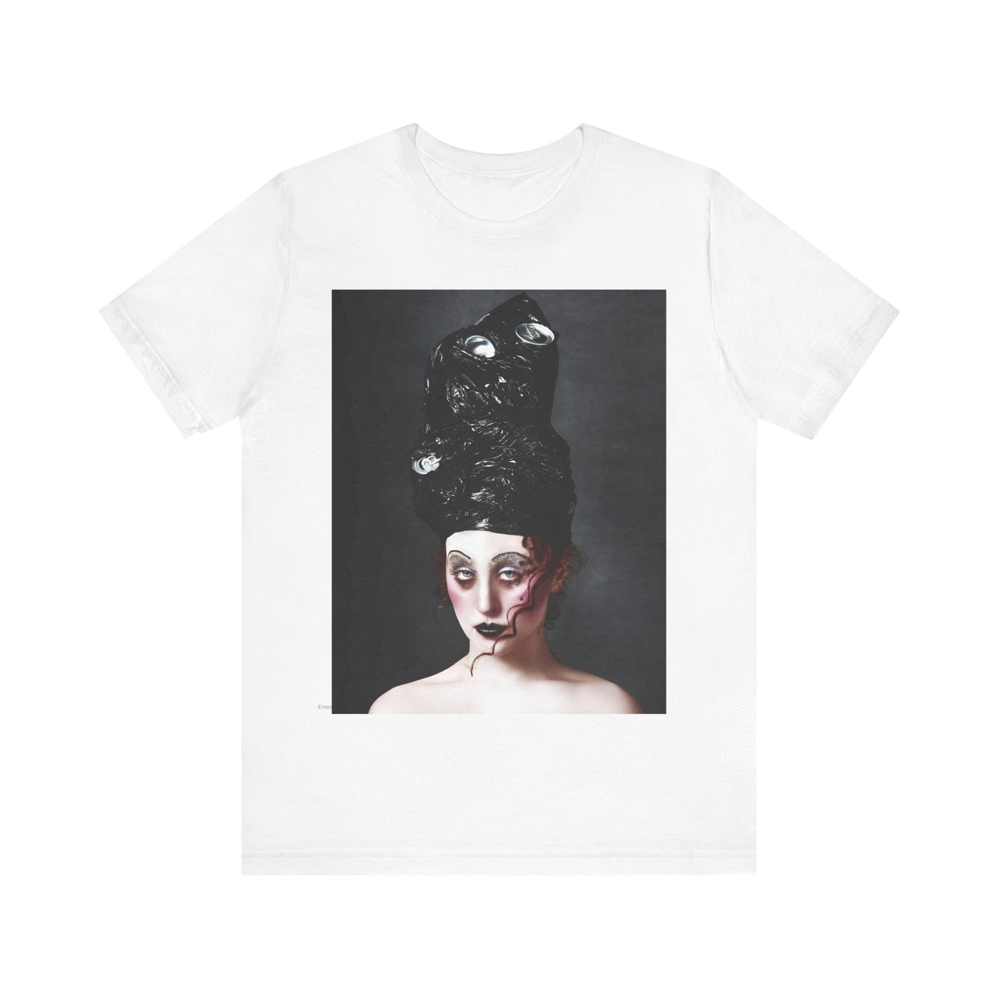 A black graphic t-shirt featuring a vintage graphic of Chappell Roan as a drag pop icon.