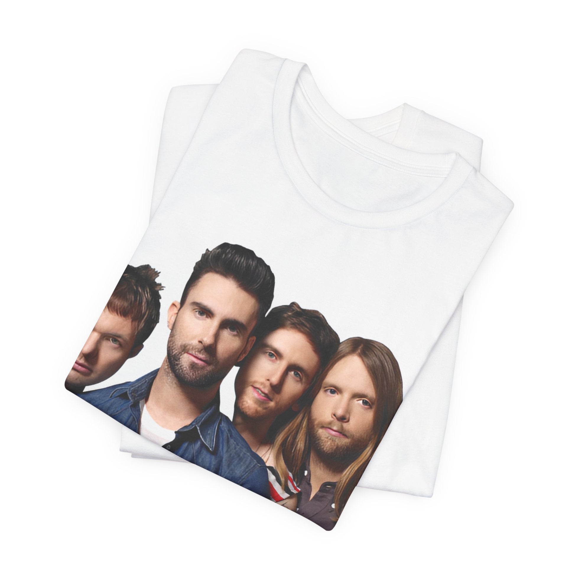 A graphic t-shirt inspired by the relaxed, soulful Maroon 5 song "Sunday Morning."