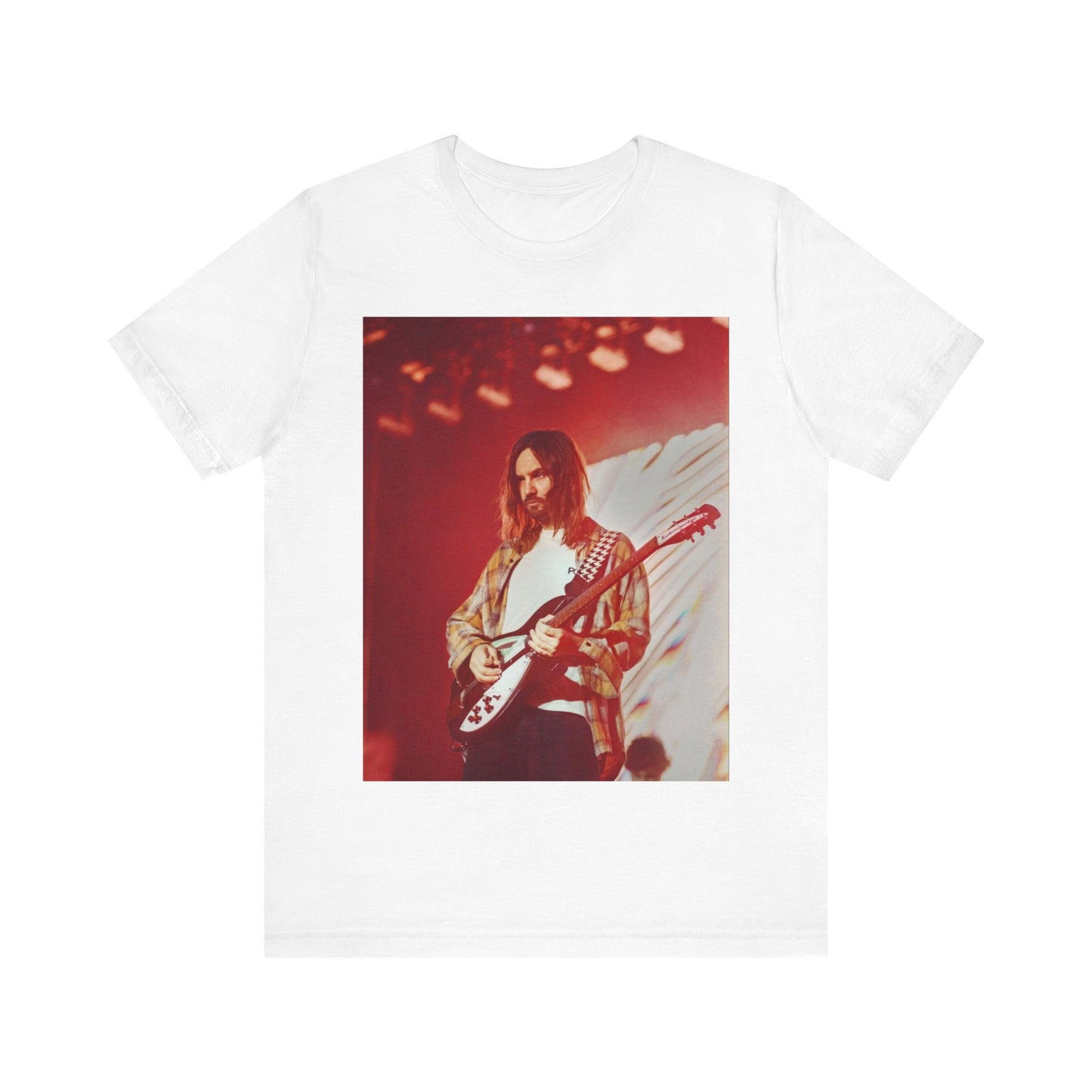 A black graphic t-shirt featuring a cool psychedelic journey graphic of Tame Impala.