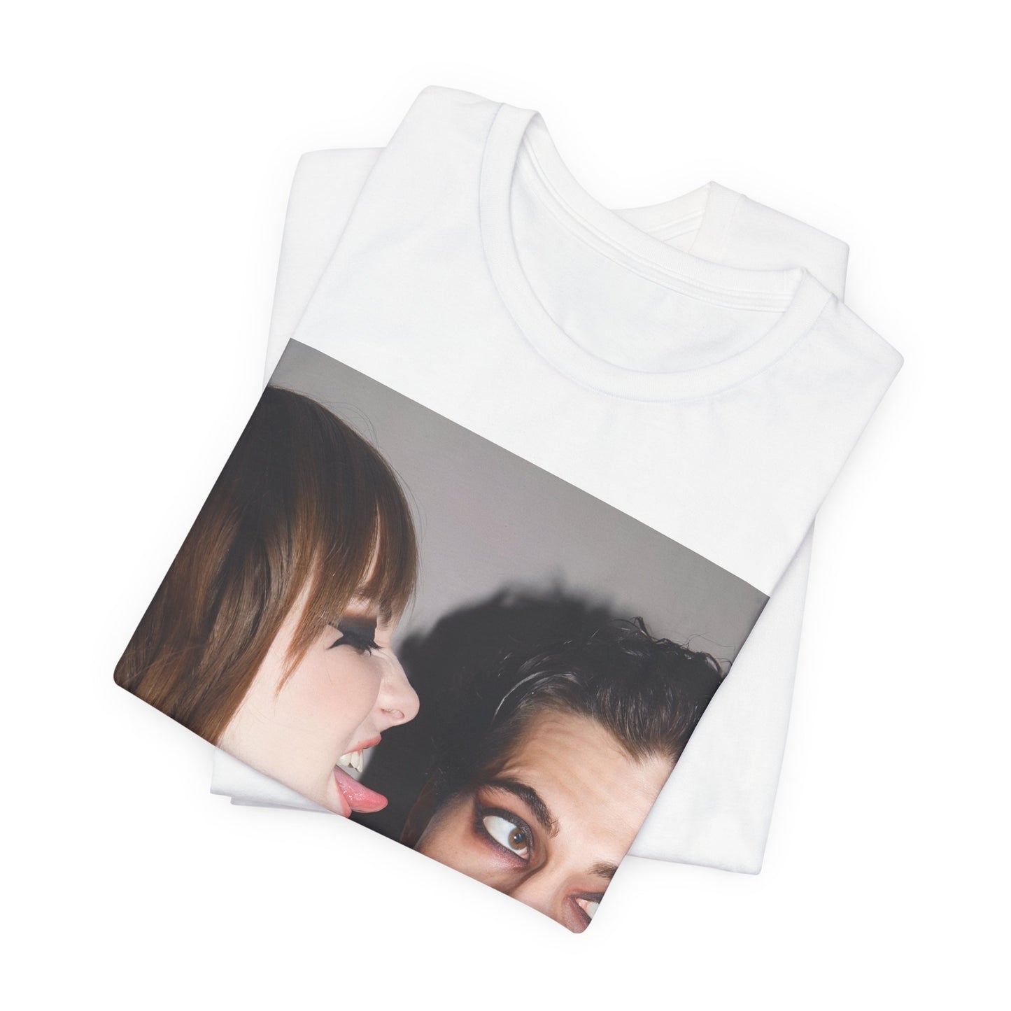 A black graphic t-shirt featuring a fearless rock and roll graphic of Maneskin.