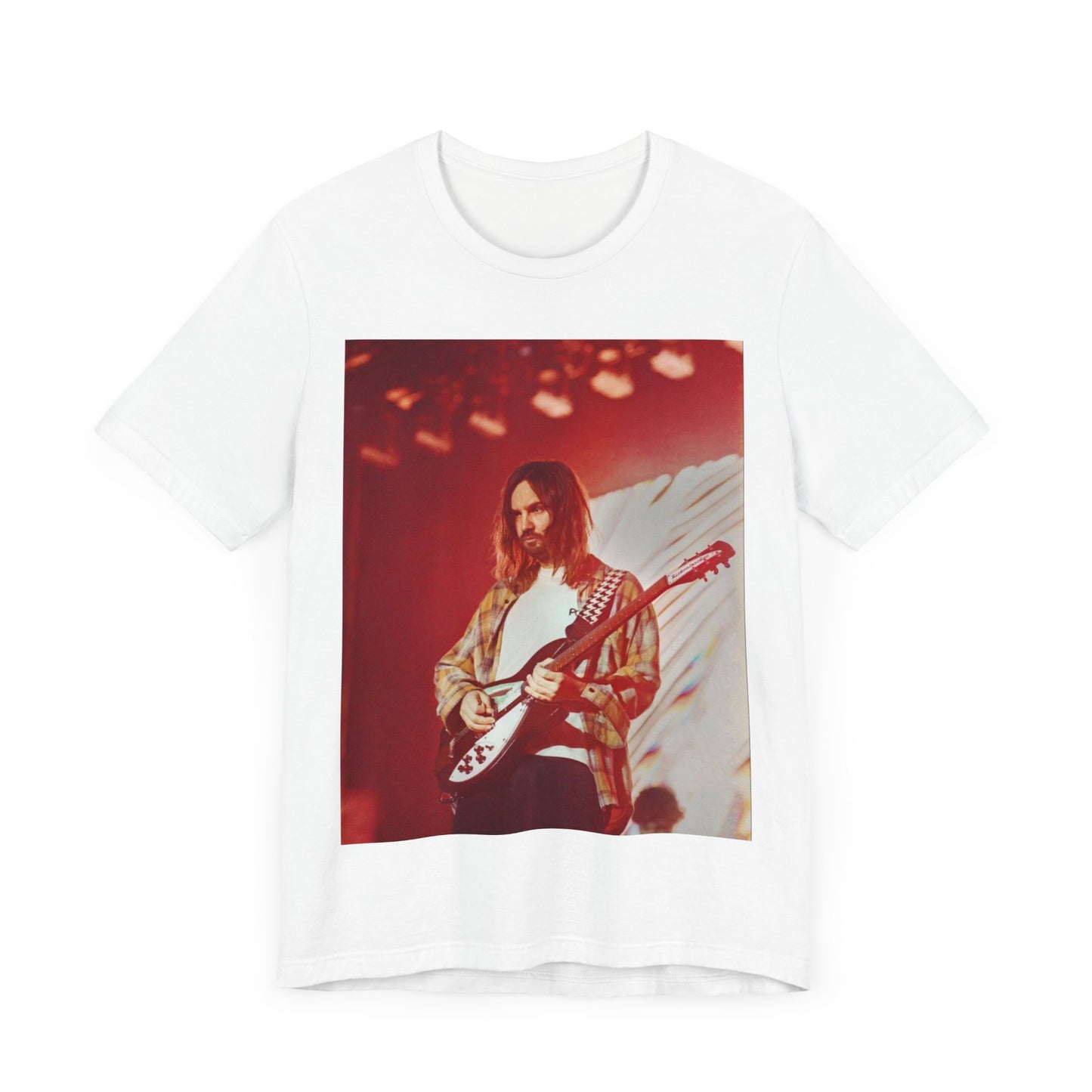 A black graphic t-shirt featuring a cool psychedelic journey graphic of Tame Impala.