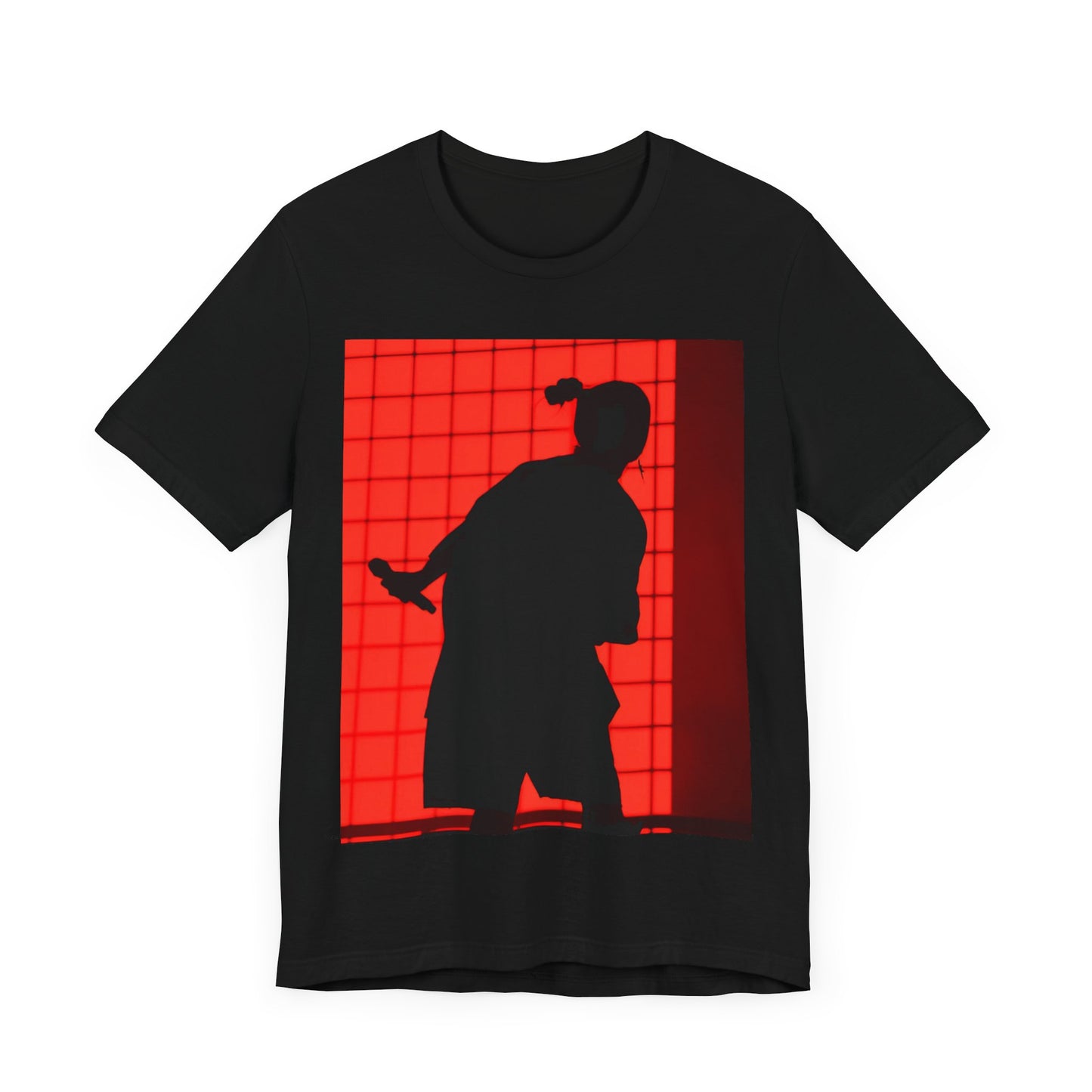 A gothic, horror-inspired graphic t-shirt featuring a dark and moody design related to Billie Eilish.