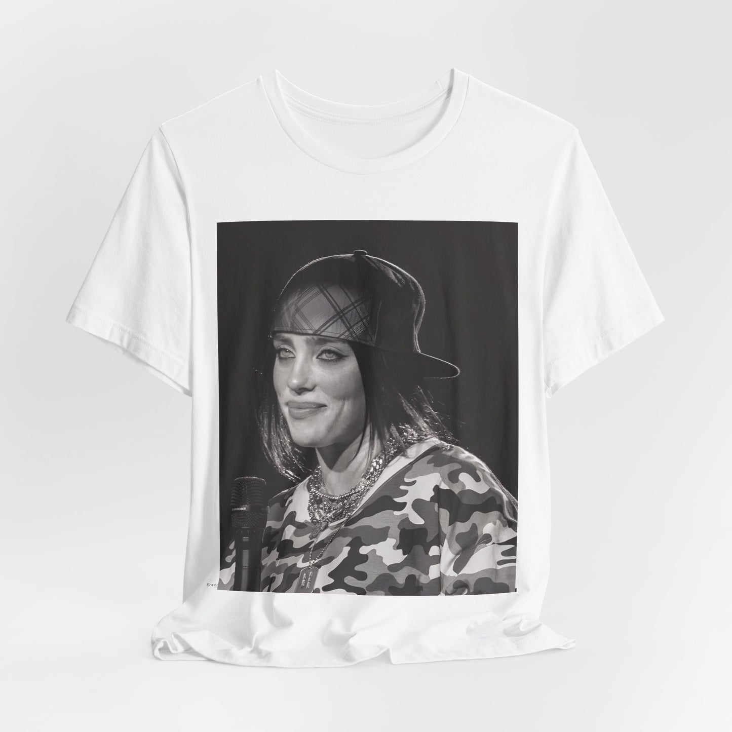 An artistic graphic t-shirt inspired by the dark, horror themes of the Billie Eilish song 'Bury a Friend.'