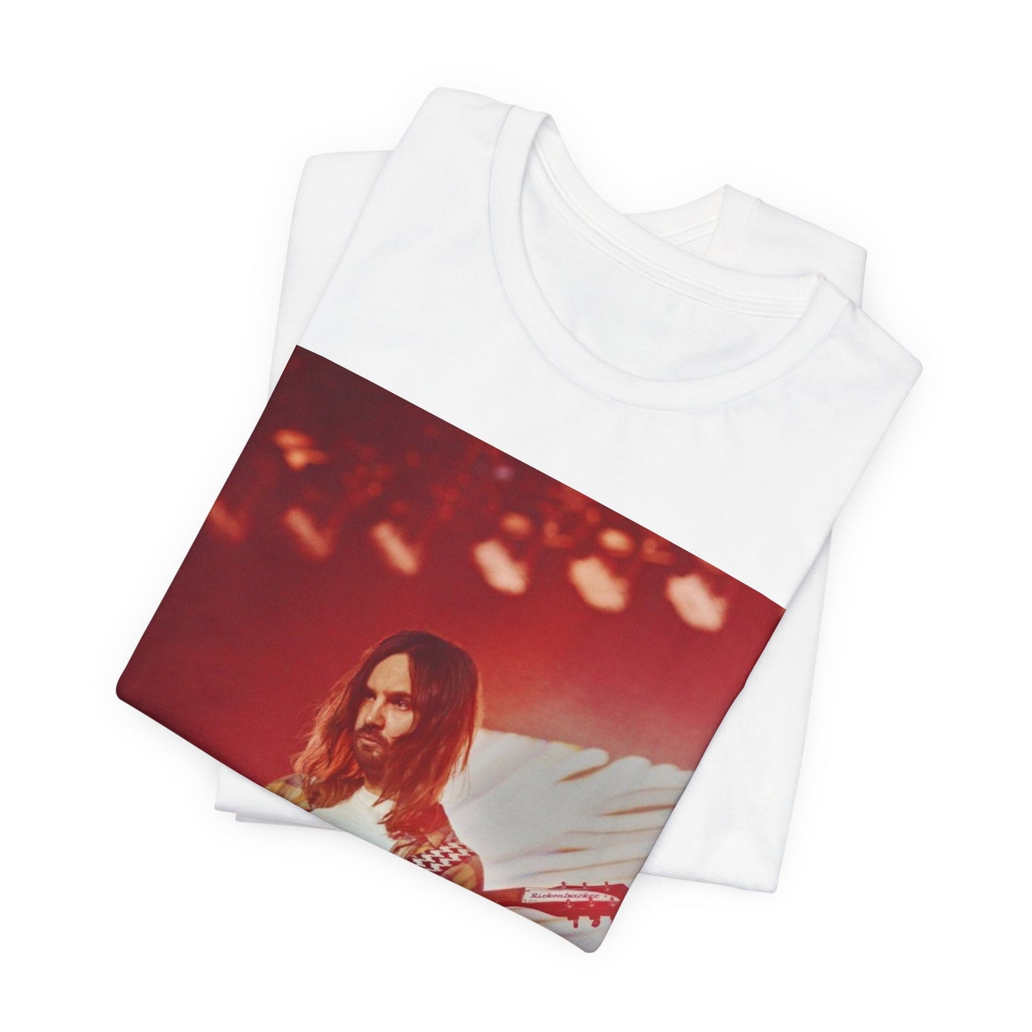 A black graphic t-shirt featuring a cool psychedelic journey graphic of Tame Impala.